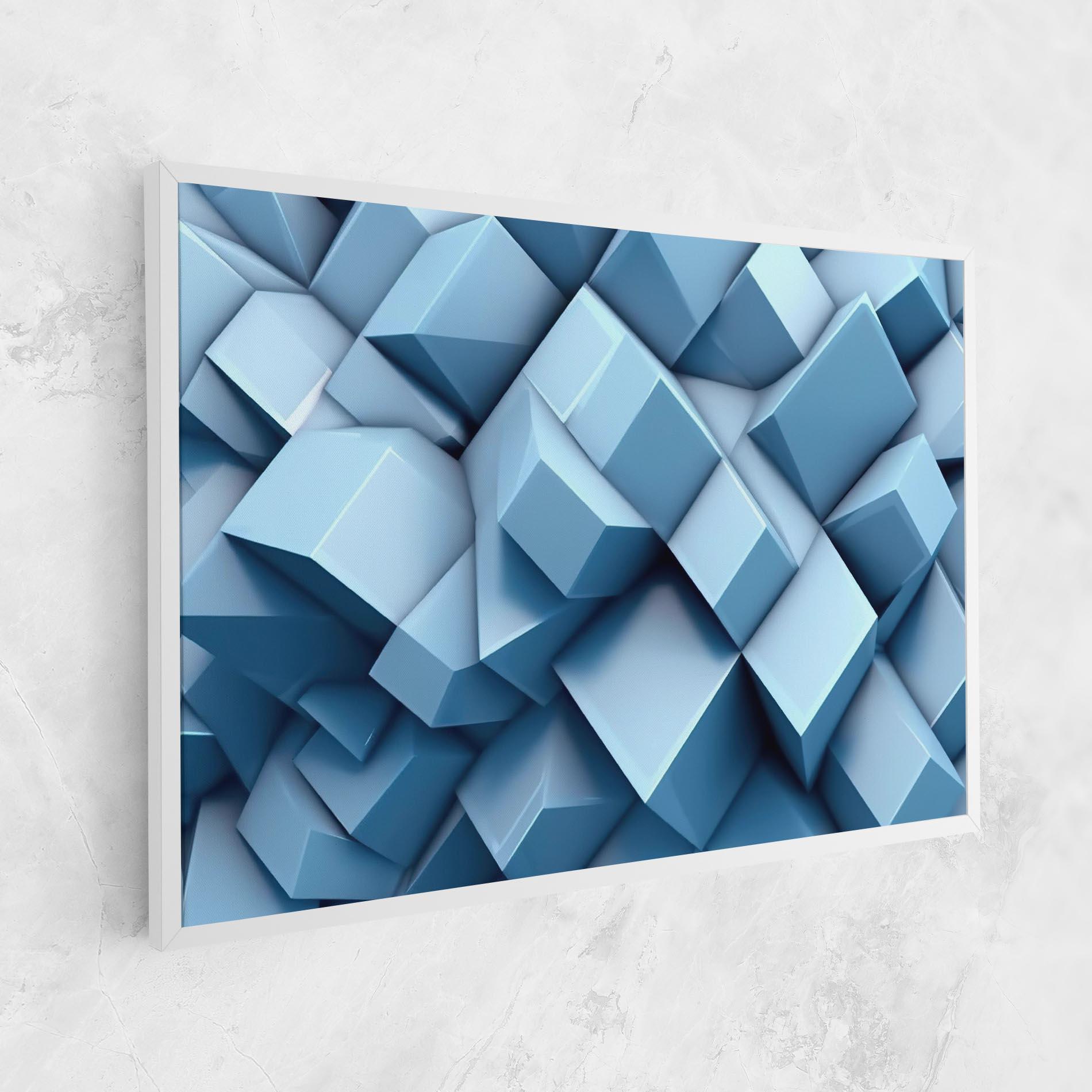 Tablou Canvas Light Blue Shapes Mix mockup 1