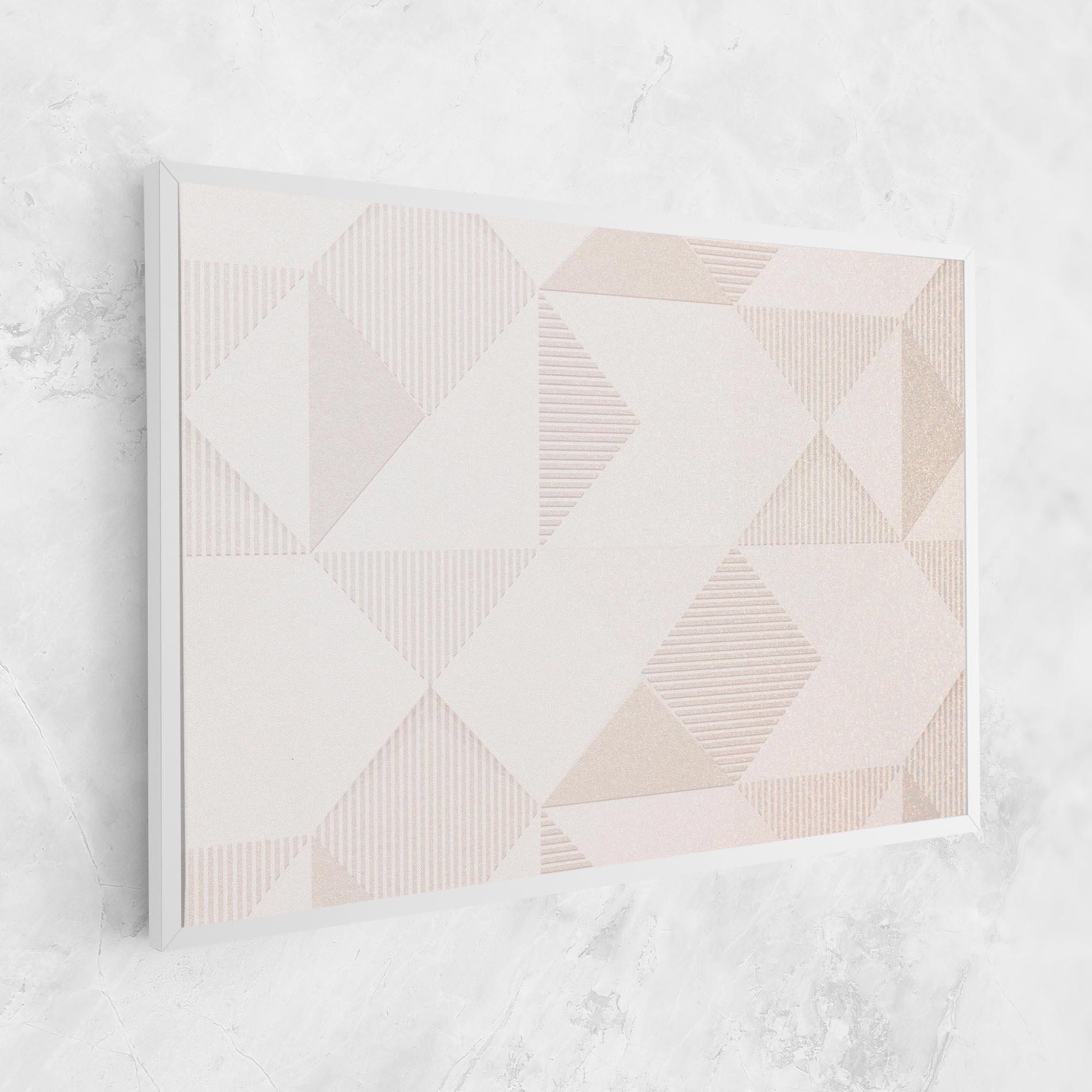 Tablou Canvas Light Cream Rhombus mockup 1