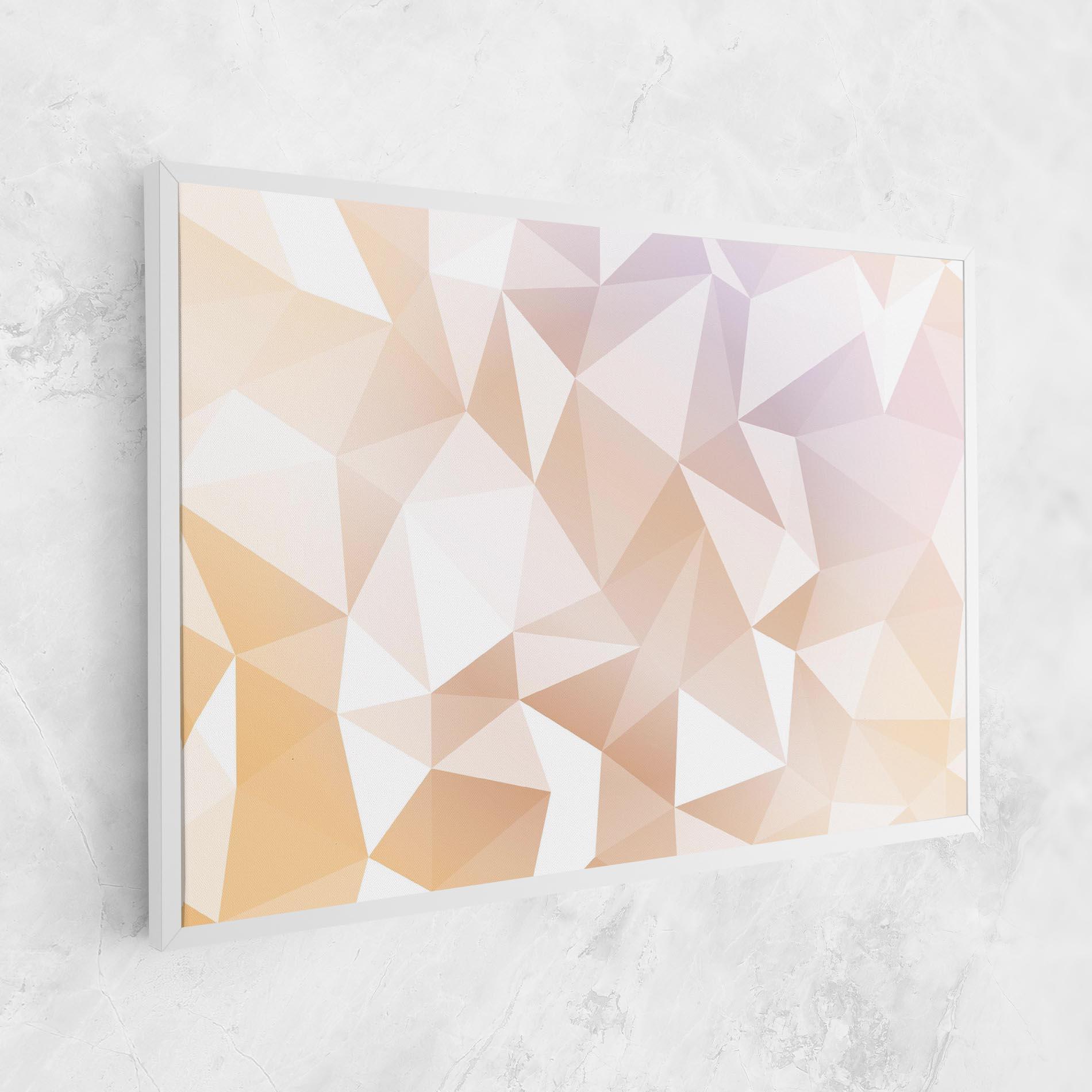 Tablou Canvas Light Pink Triangle mockup 1