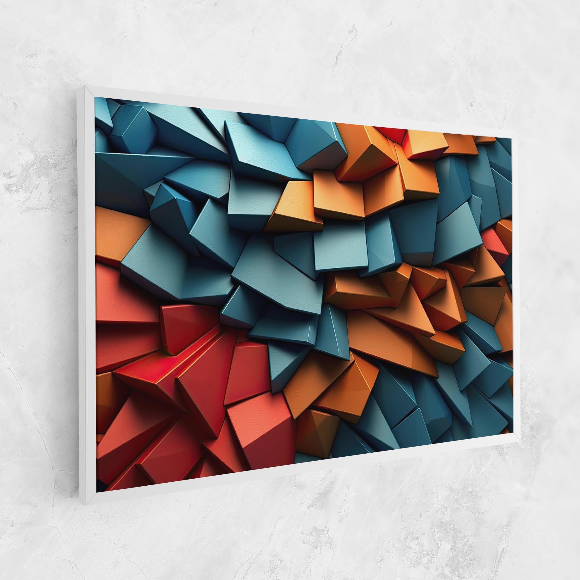 Tablou Canvas Multicolor Triangle mockup 1