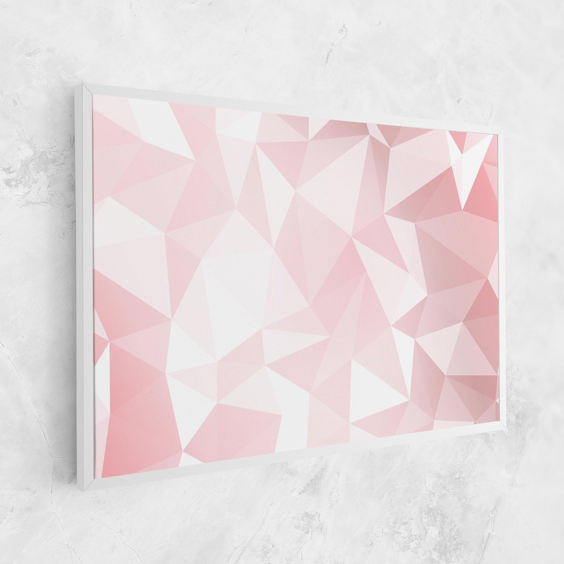 Tablou Canvas Pink Triangle mockup 1