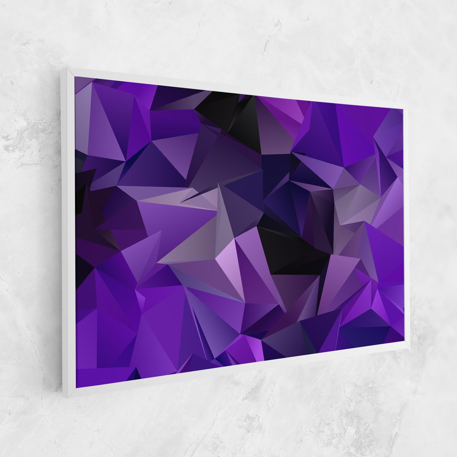 Tablou Canvas Purple Triangle Mix mockup 1