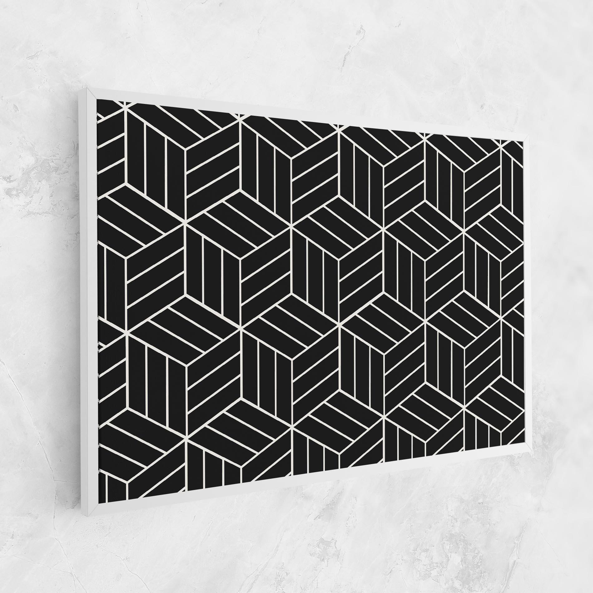 Tablou Canvas White Square mockup 1