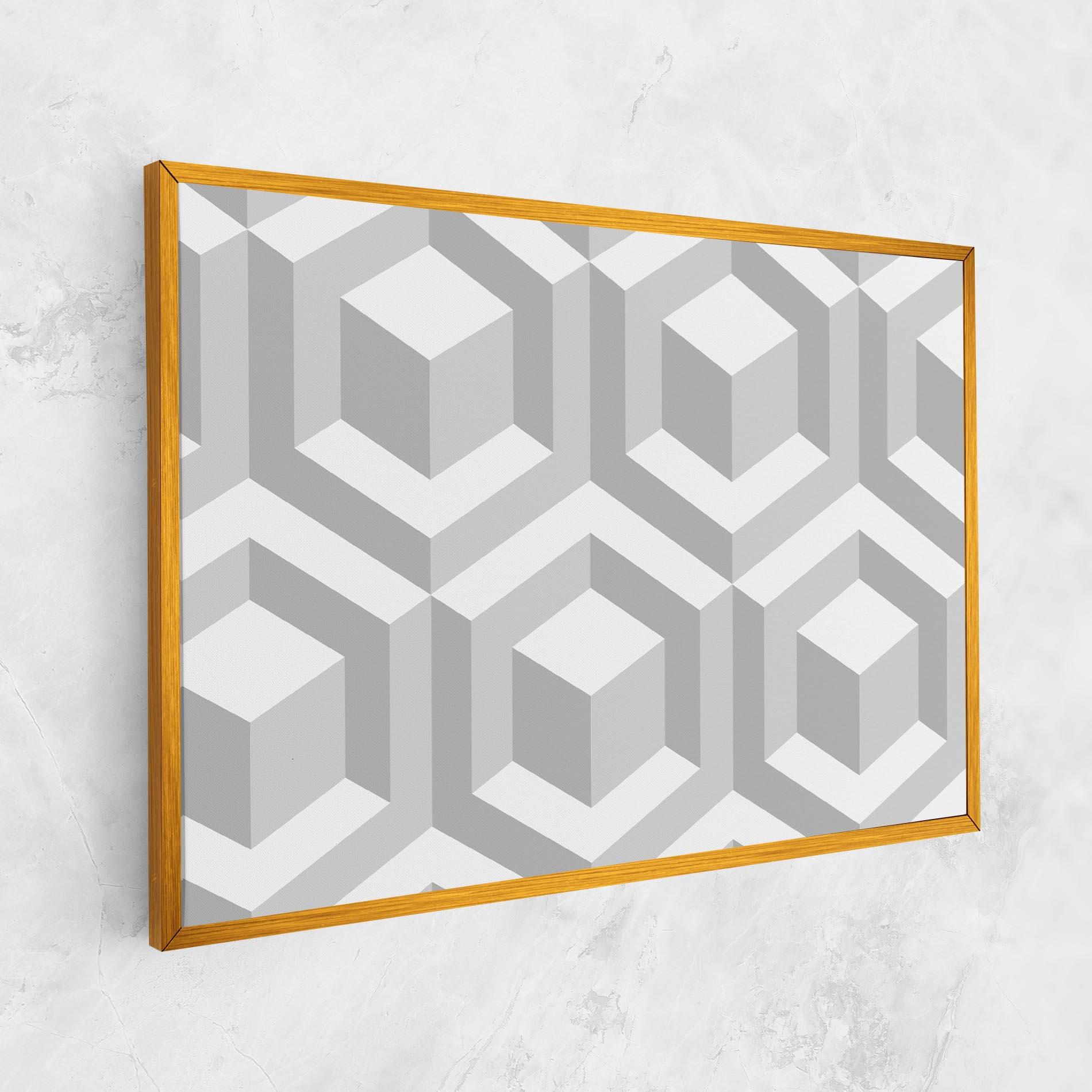 Tablou Canvas 3d Square mockup 1