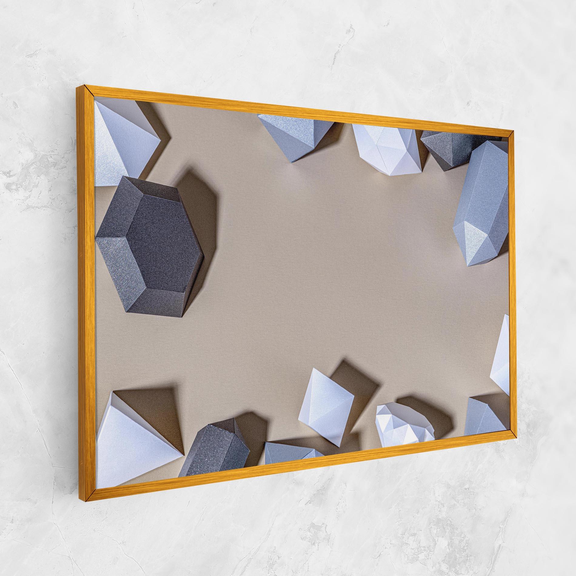 Tablou Canvas Geometric 3d Shapes mockup 1