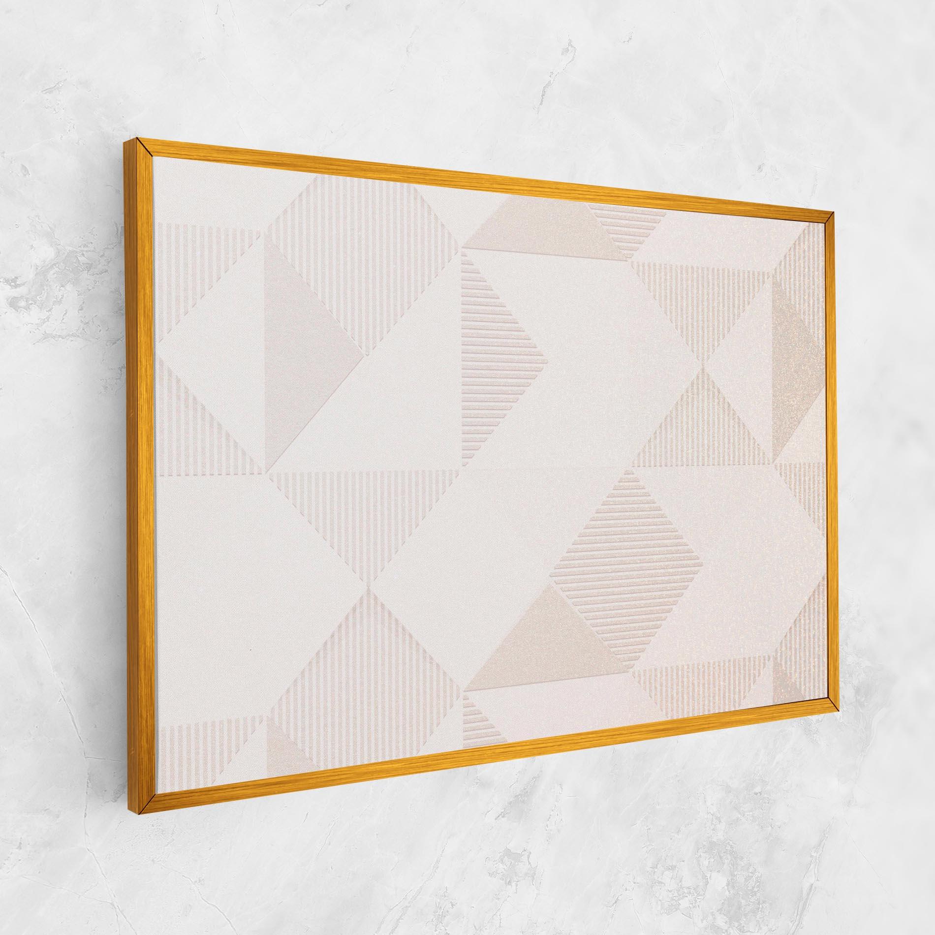Tablou Canvas Light Cream Rhombus mockup 1