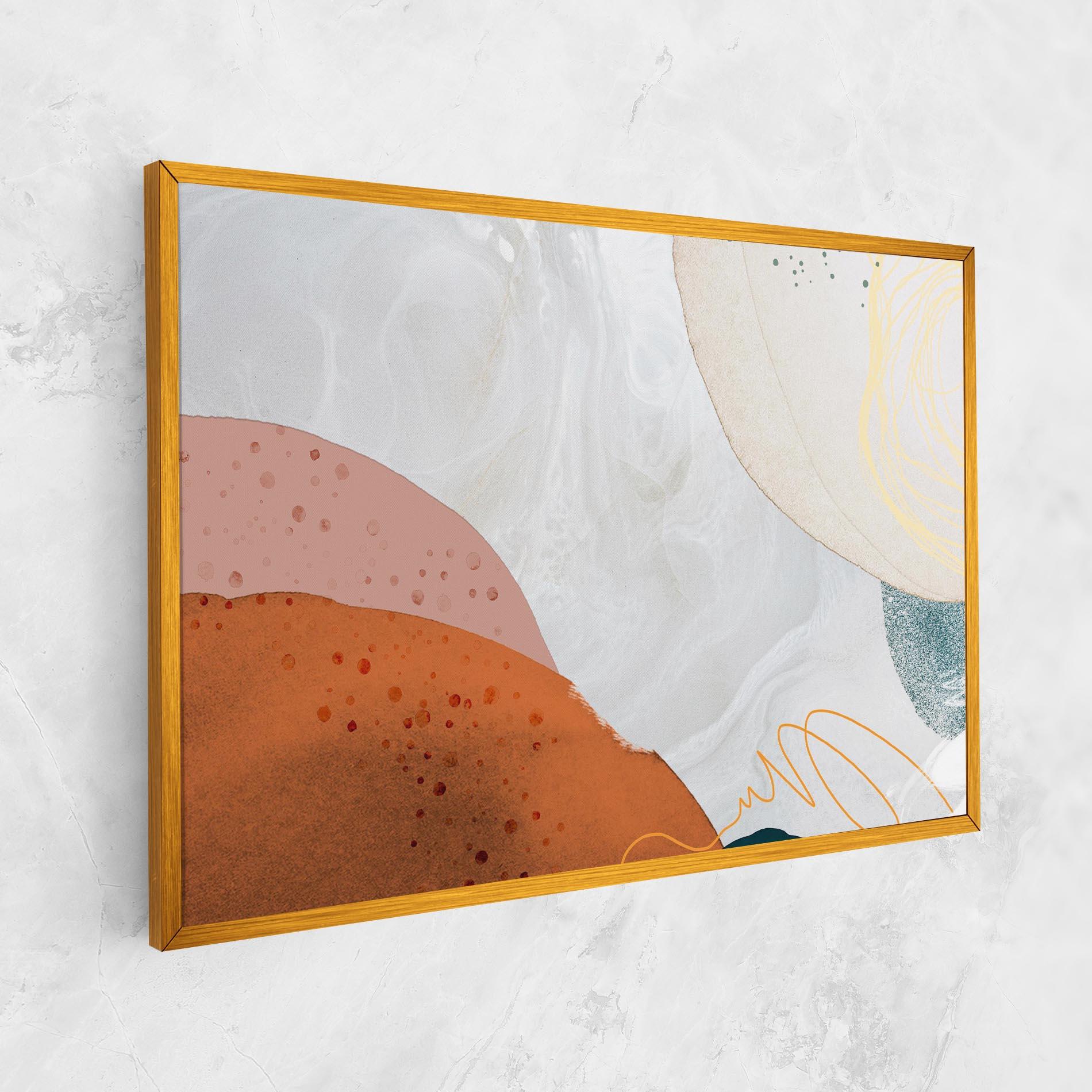 Tablou Canvas Orange Yellow Line mockup 1