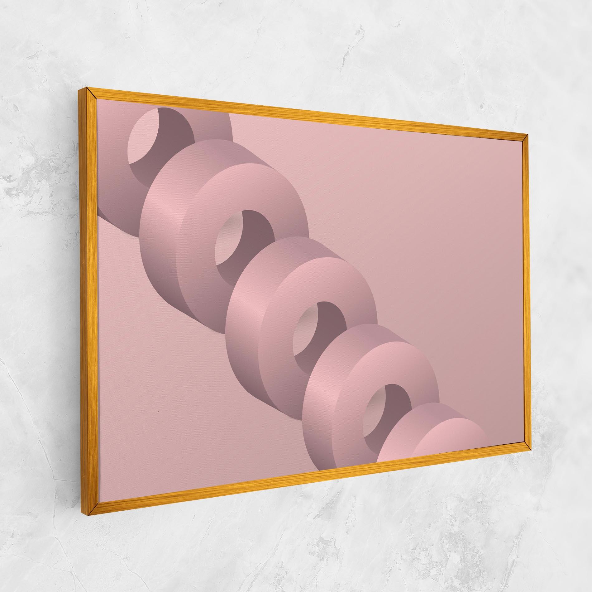 Tablou Canvas Pink Circle mockup 1