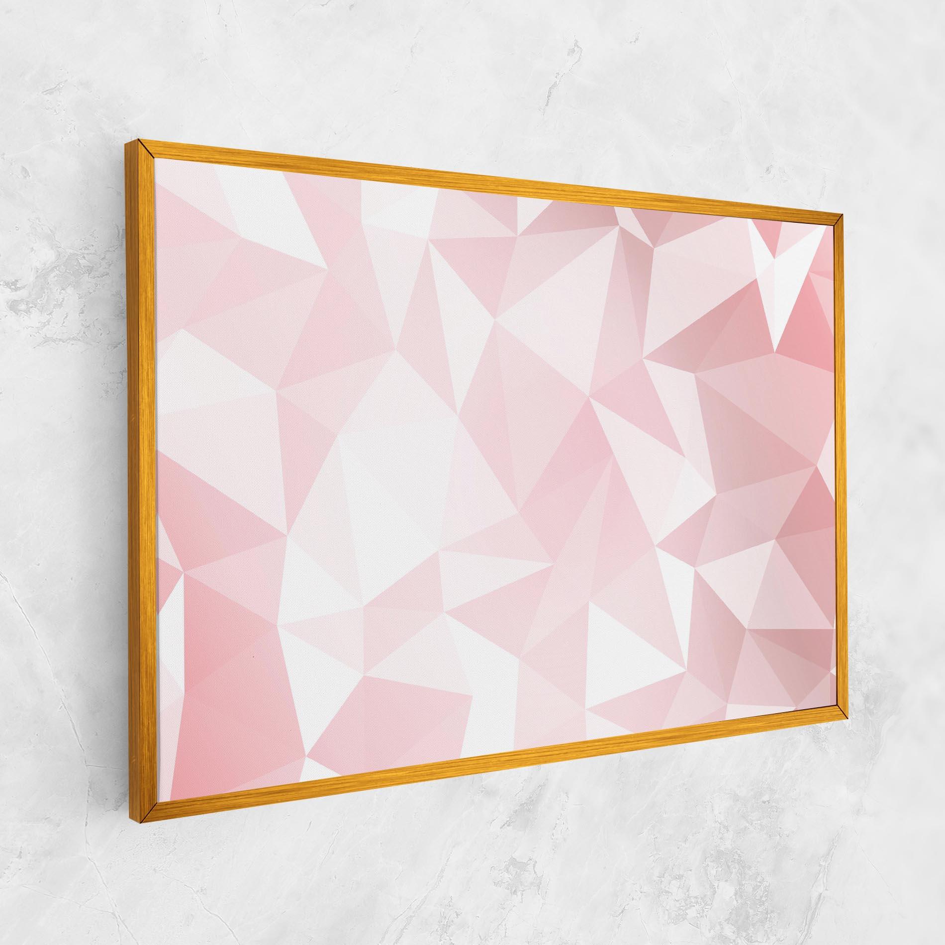 Tablou Canvas Pink Triangle mockup 1