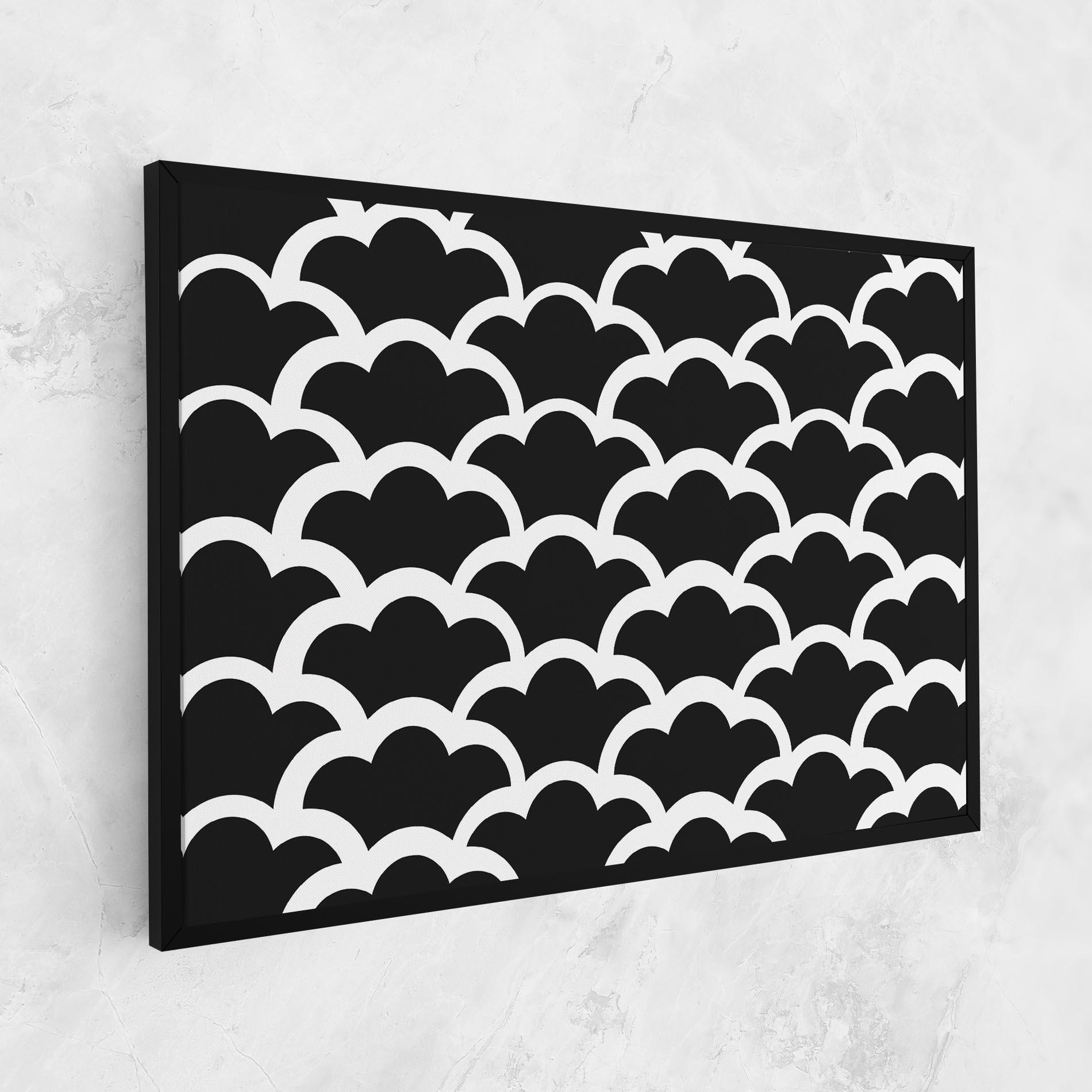 Tablou Canvas Black Clouds mockup 1
