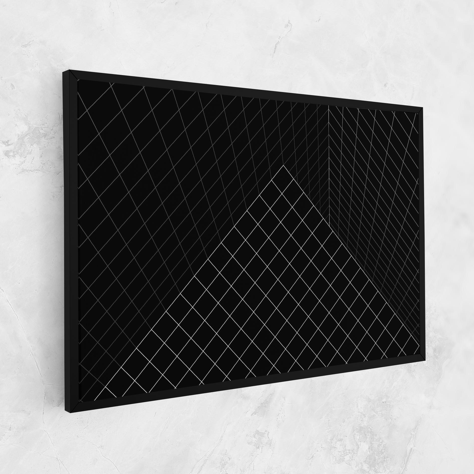 Tablou Canvas Black Square Art mockup 1