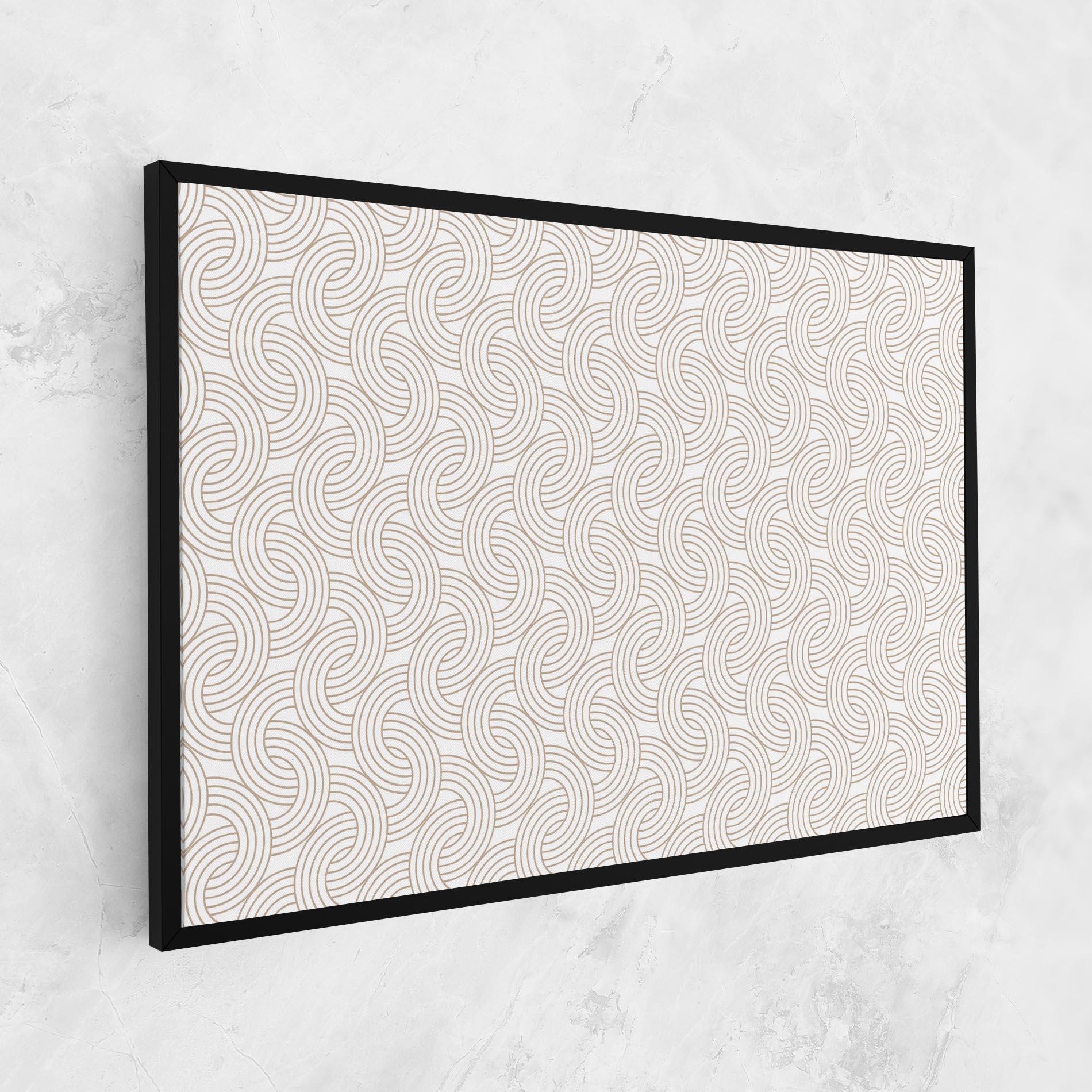 Tablou Canvas Cream Lines mockup 1