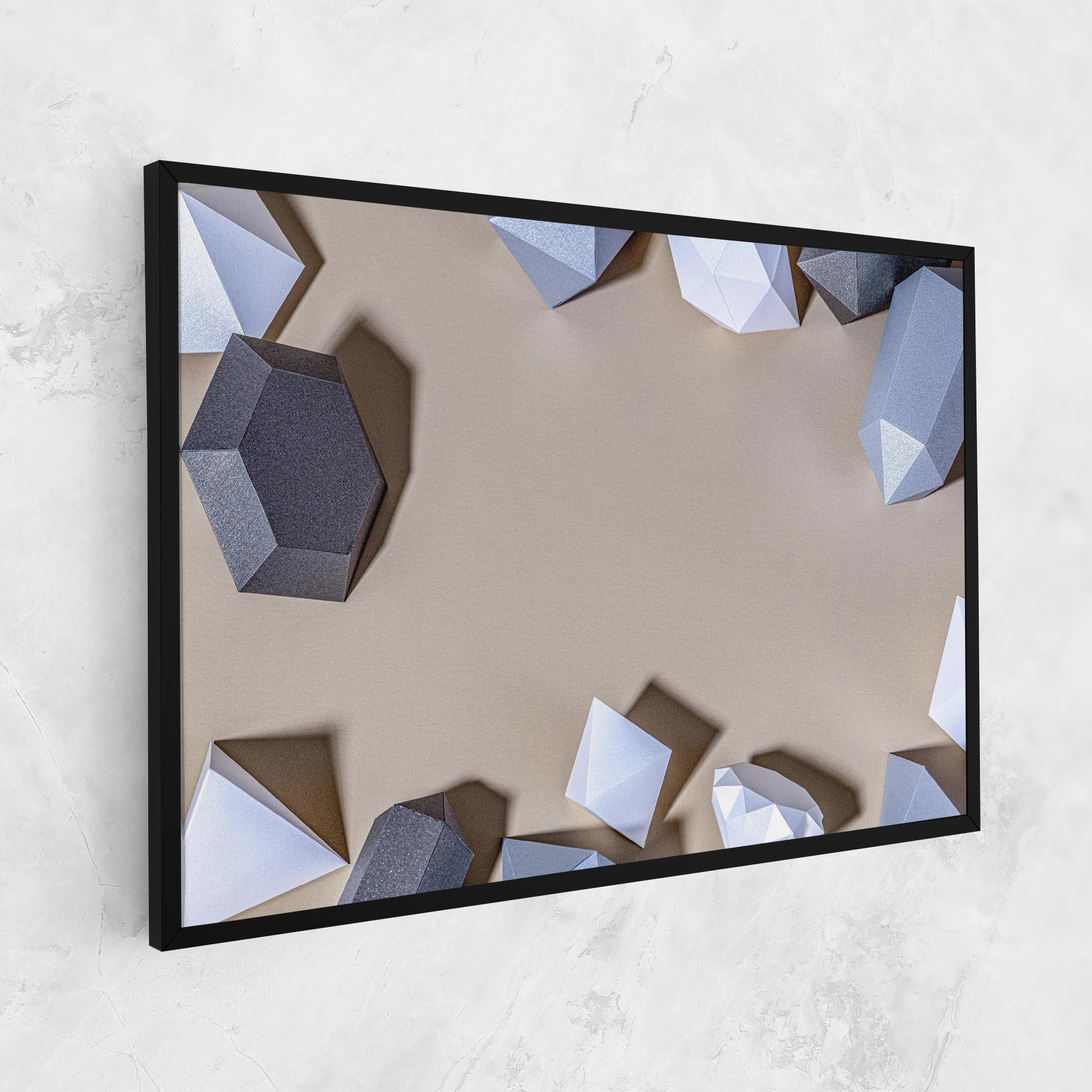 Tablou Canvas Geometric 3d Shapes mockup 1