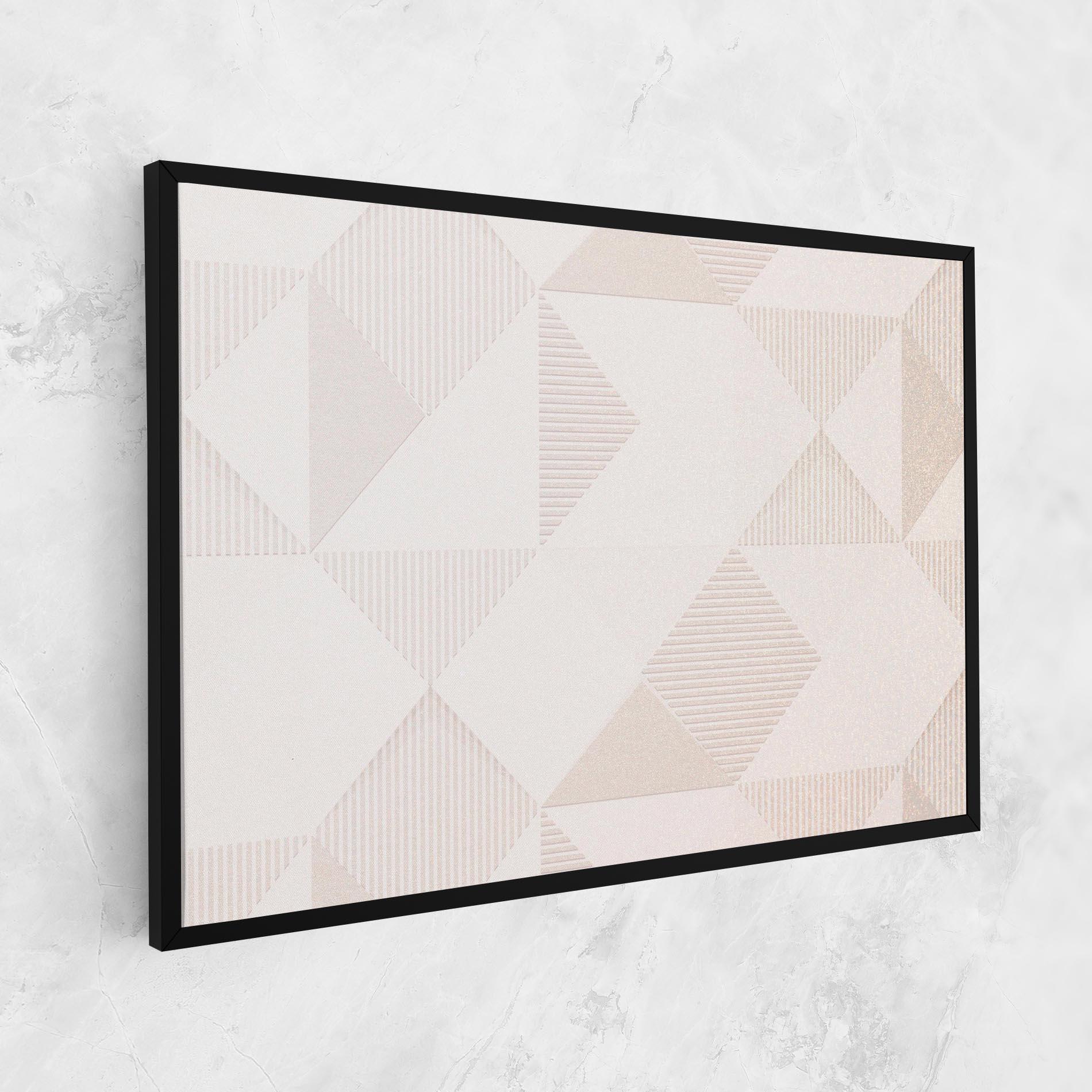 Tablou Canvas Light Cream Rhombus mockup 1