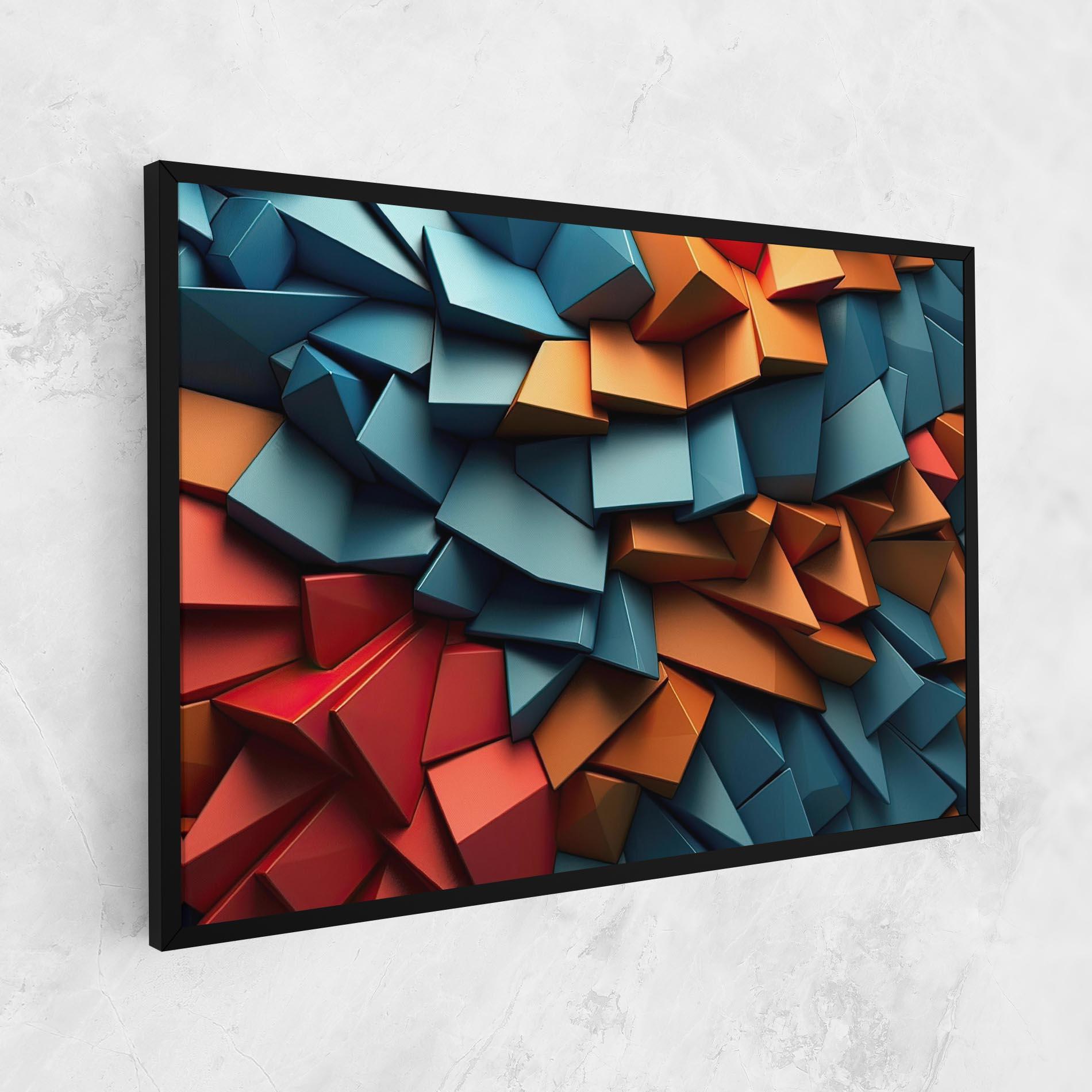 Tablou Canvas Multicolor Triangle mockup 1