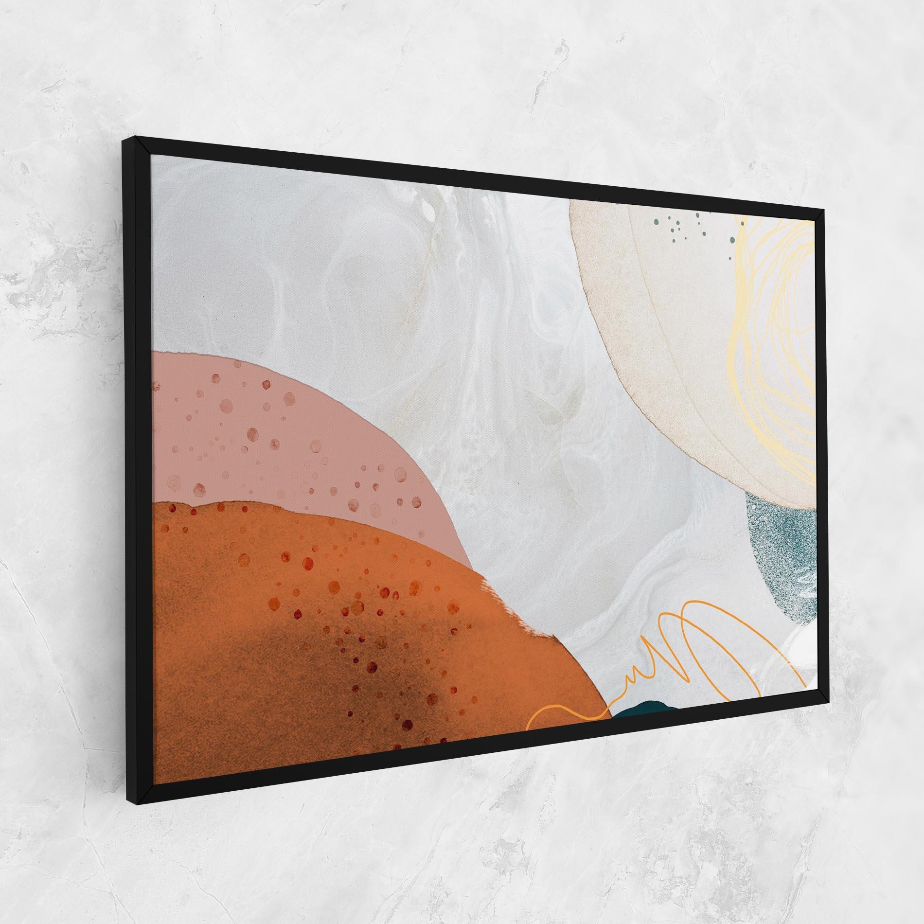 Tablou Canvas Orange Yellow Line mockup 1