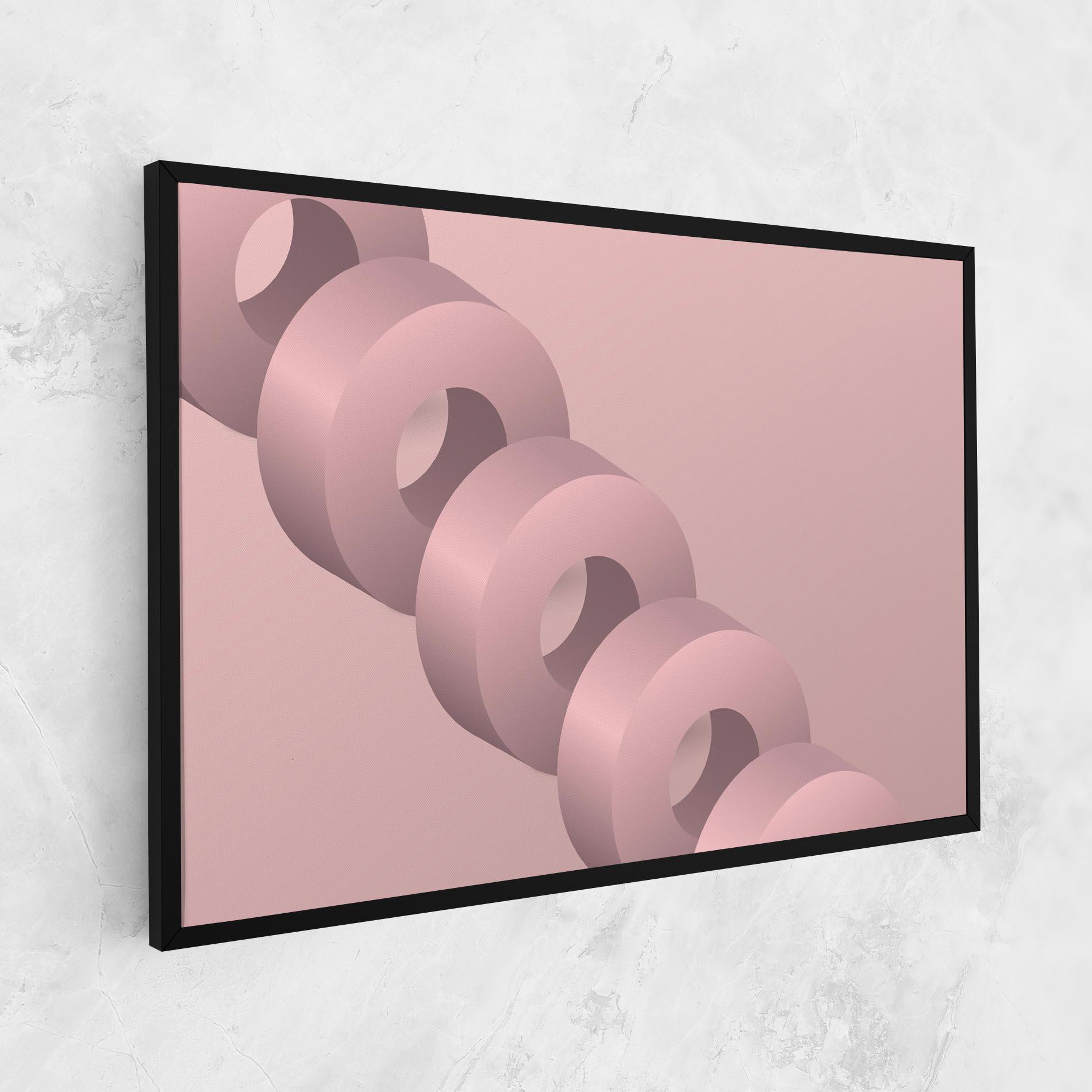 Tablou Canvas Pink Circle mockup 1