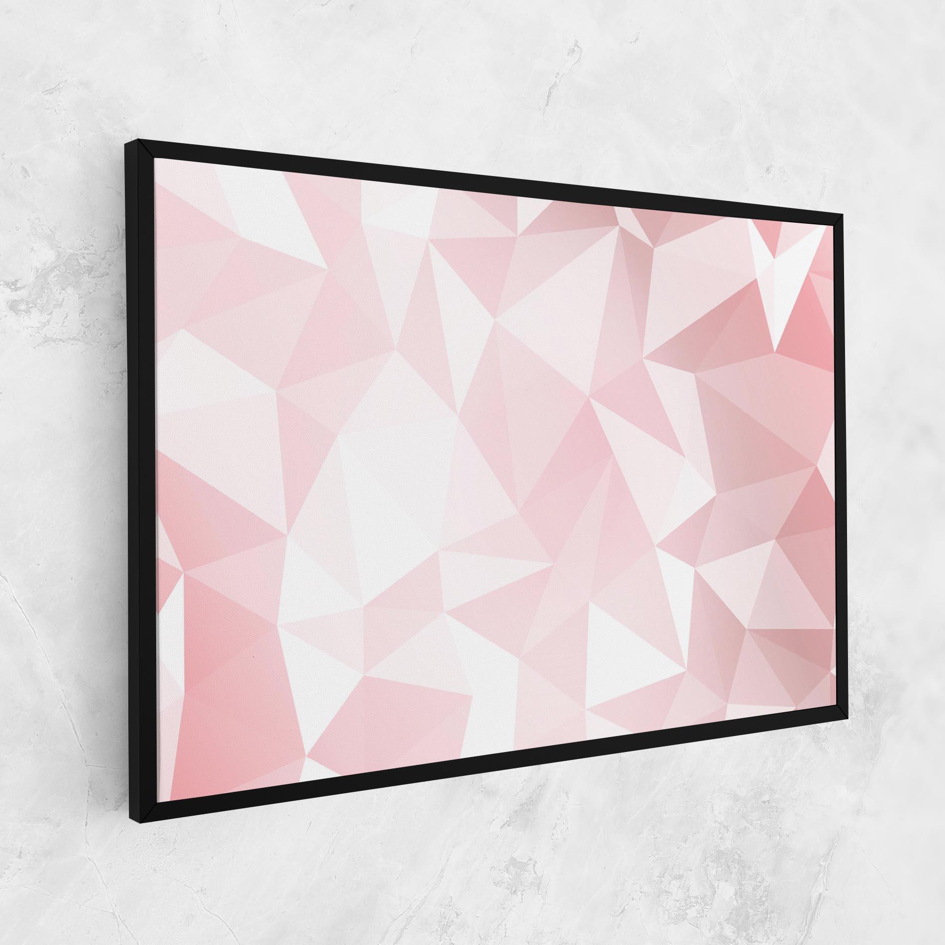 Tablou Canvas Pink Triangle mockup 1