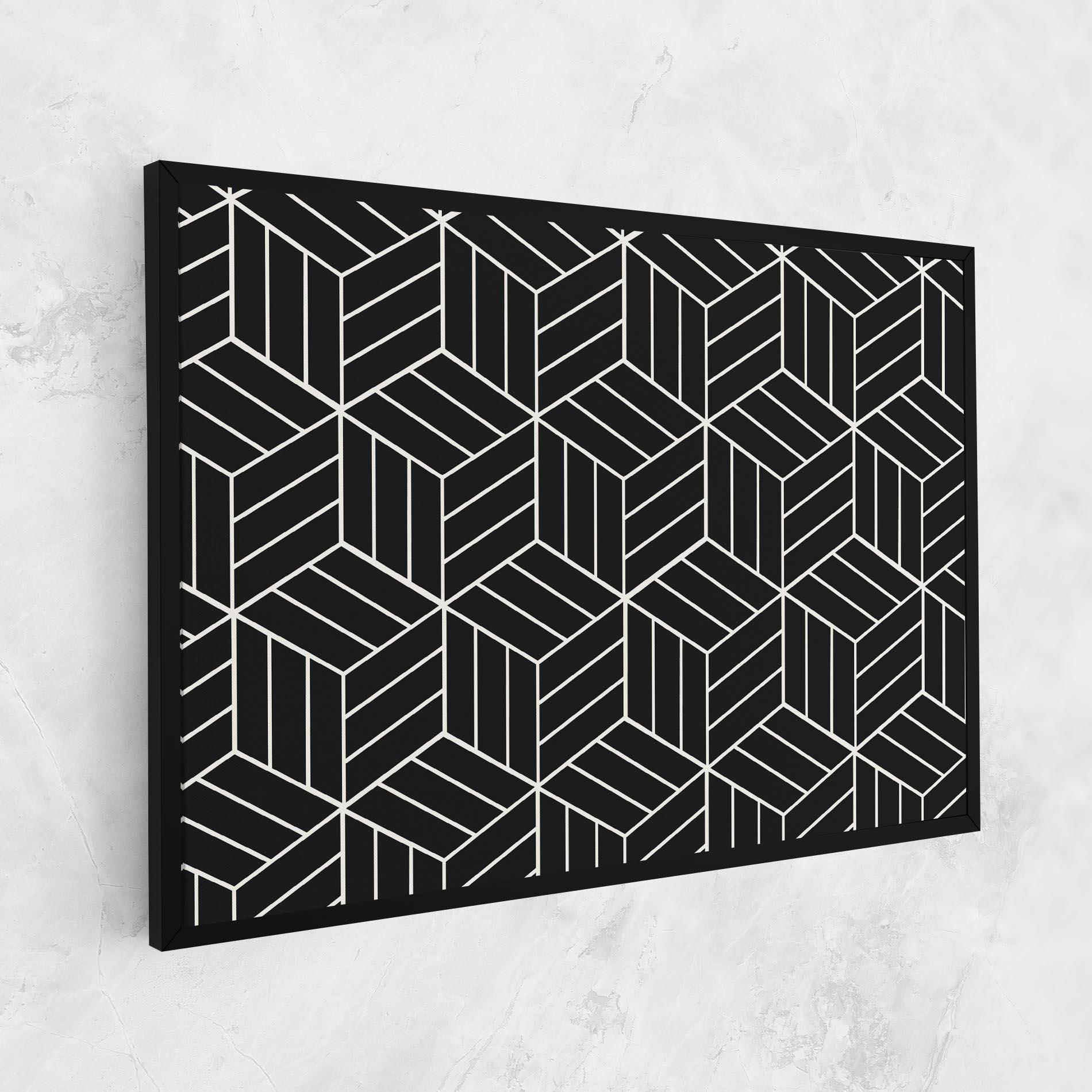 Tablou Canvas White Square mockup 1