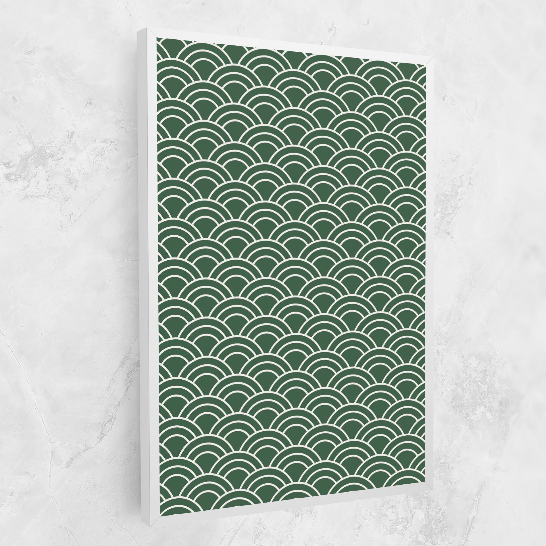 Tablou Canvas Green Semi Circle mockup 1