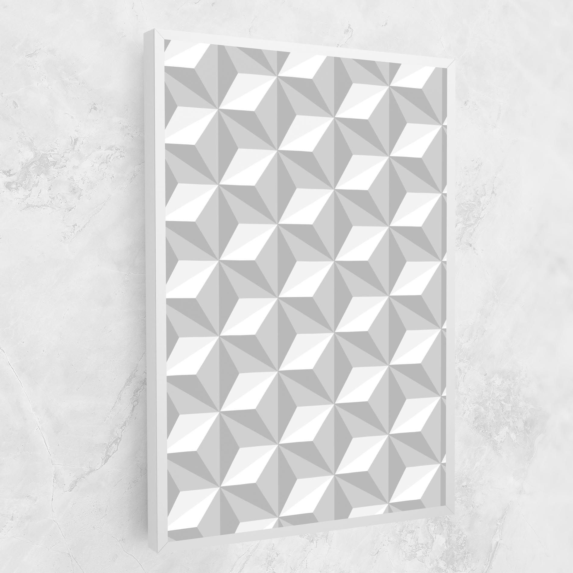 White Triangle Pattern mockup 1