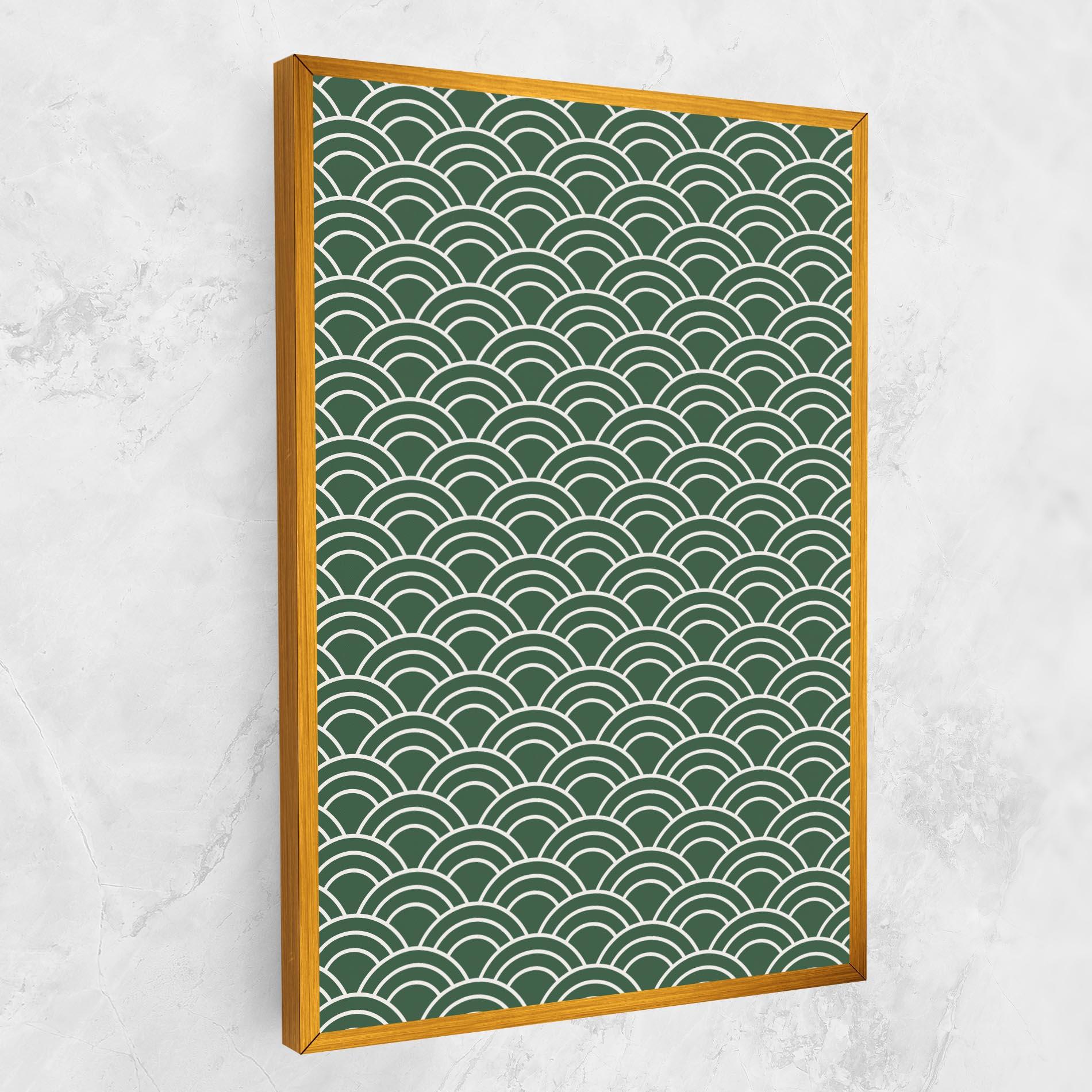 Tablou Canvas Green Semi Circle mockup 1