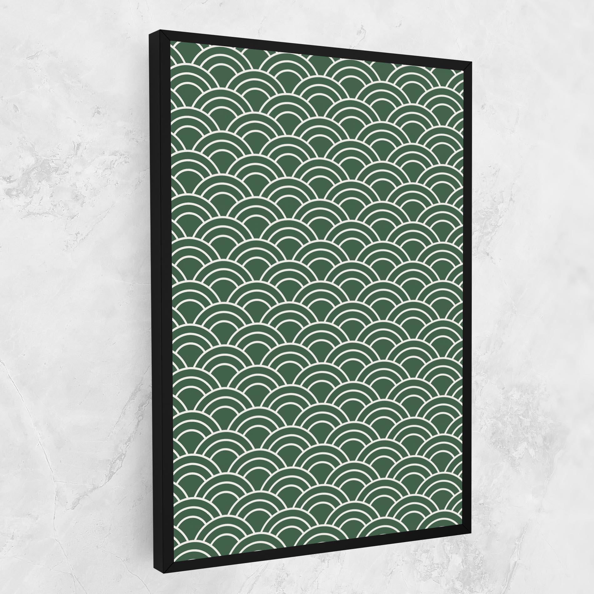 Tablou Canvas Green Semi Circle mockup 1