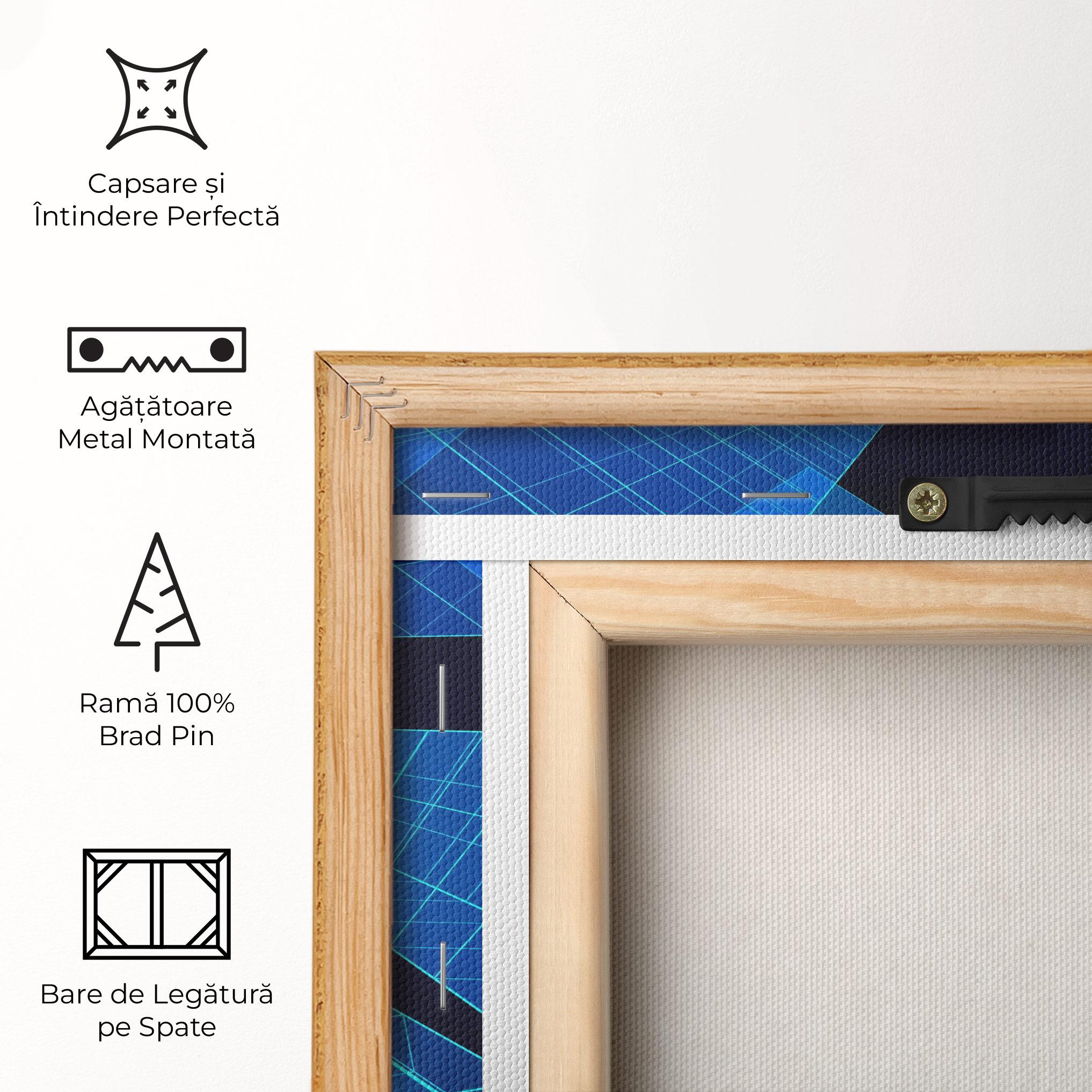 Tablou Canvas Blue Buildings mockup 5