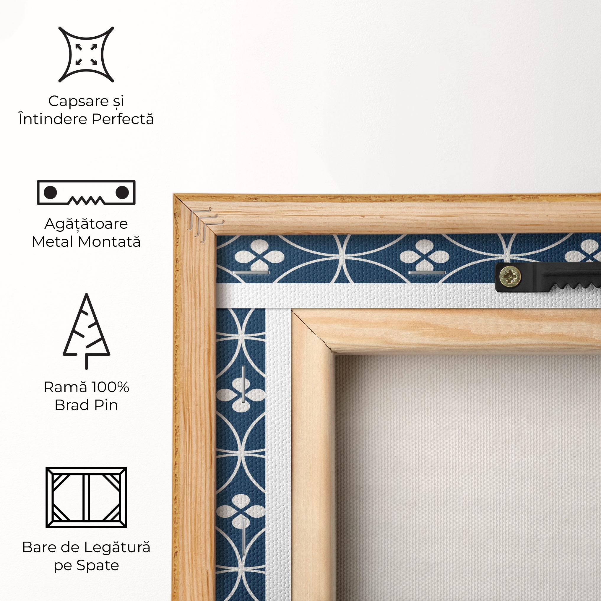 Tablou Canvas Blue Circle mockup 5