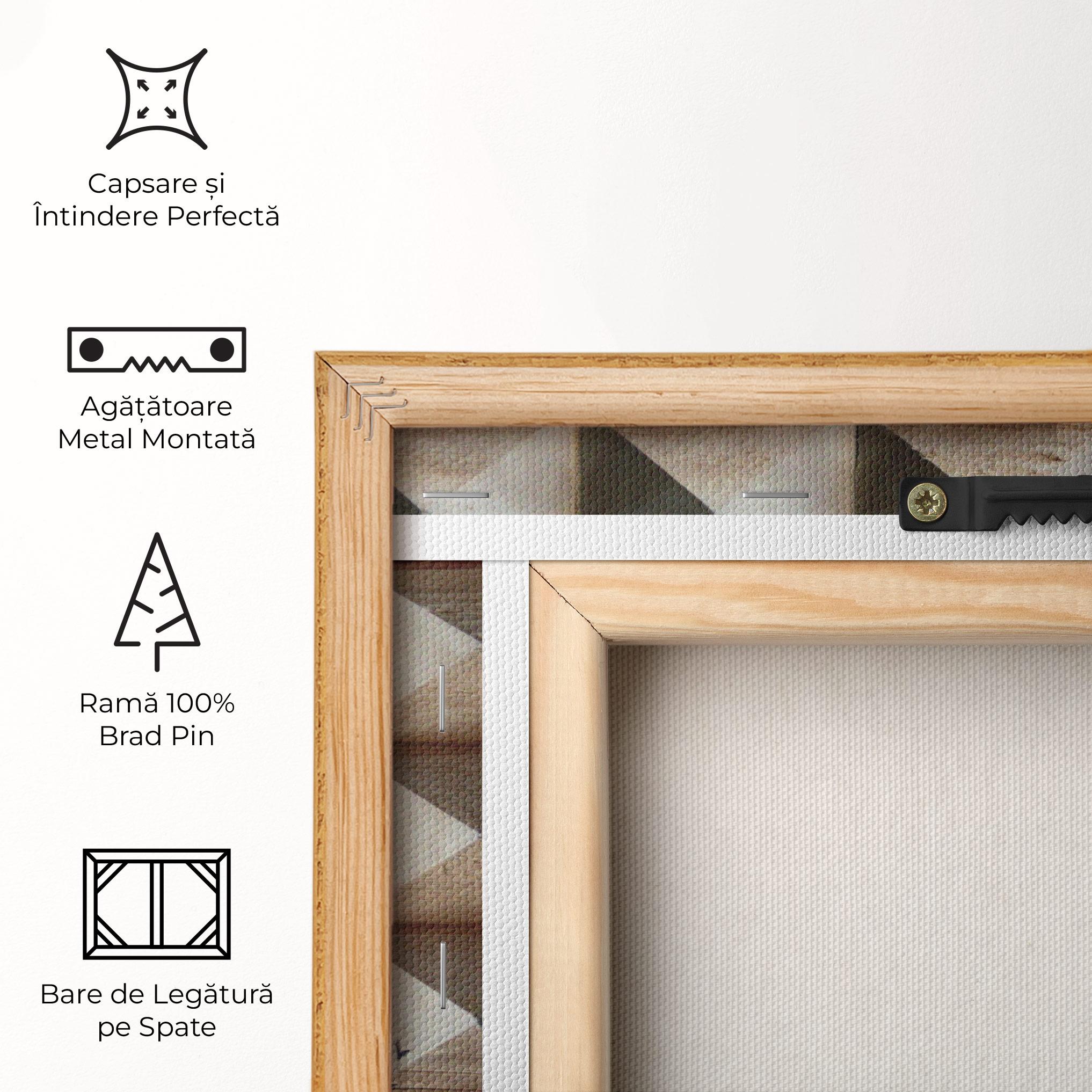 Tablou Canvas Cream Pyramid mockup 5