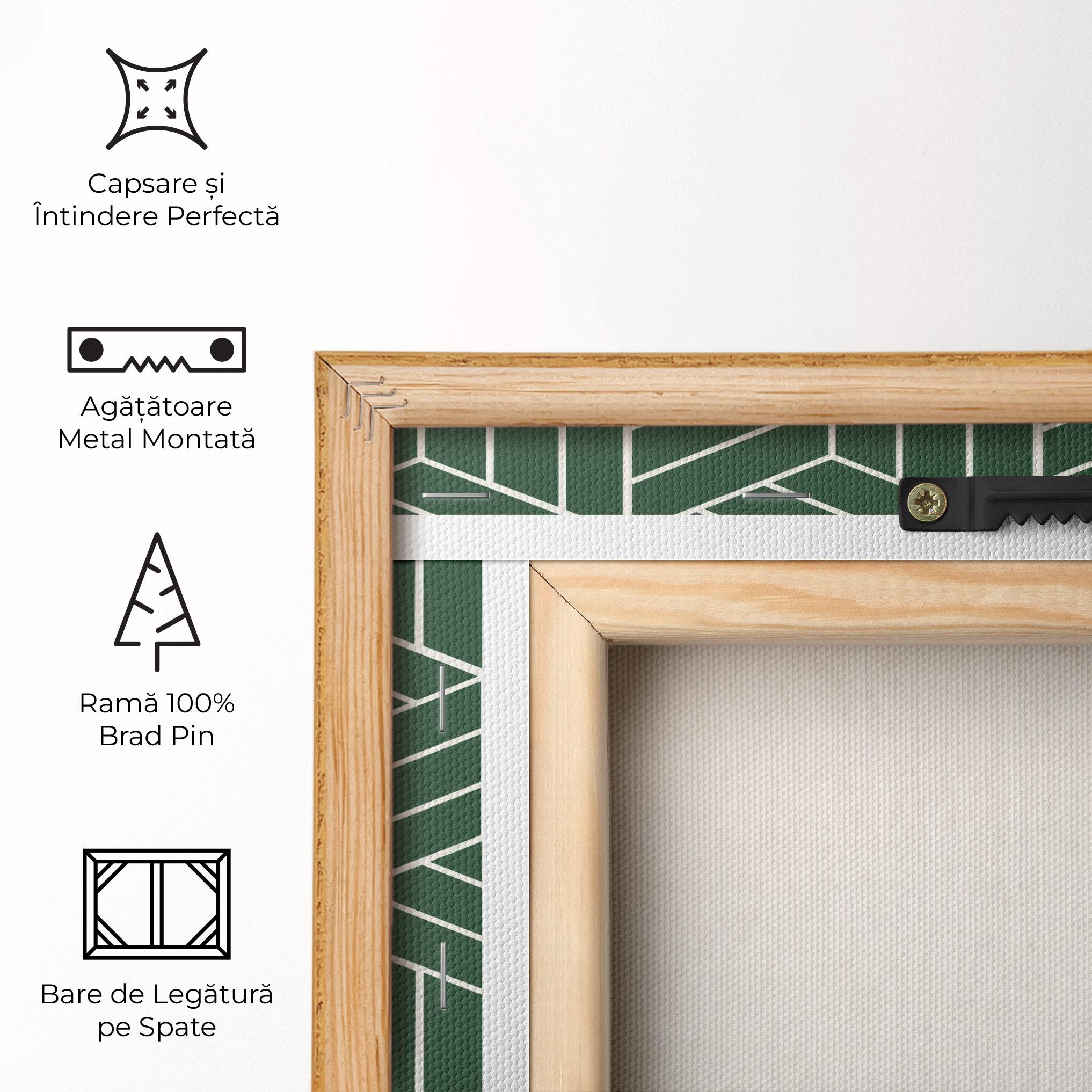 Tablou Canvas Green Square mockup 5