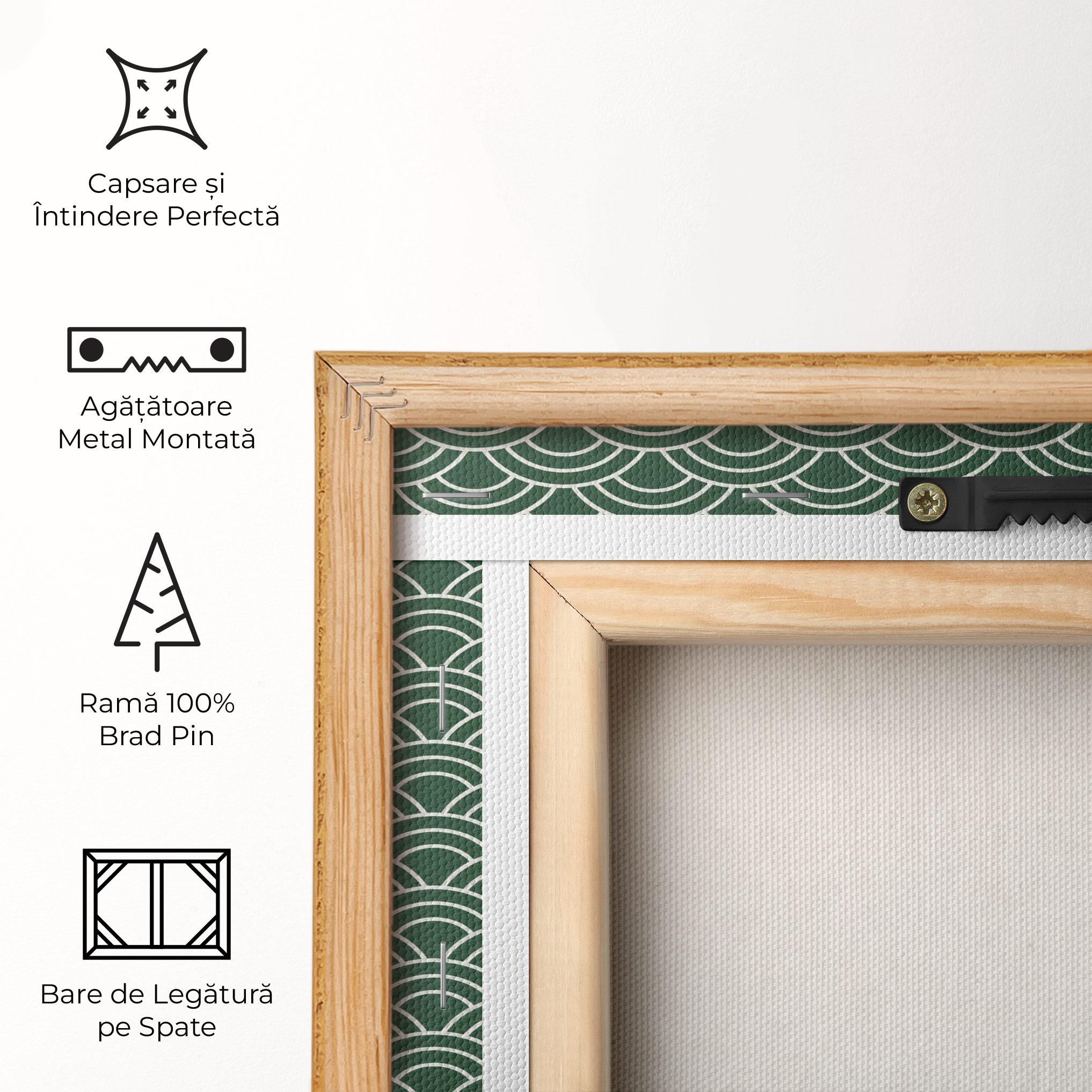 Tablou Canvas Green Semi Circle mockup 5