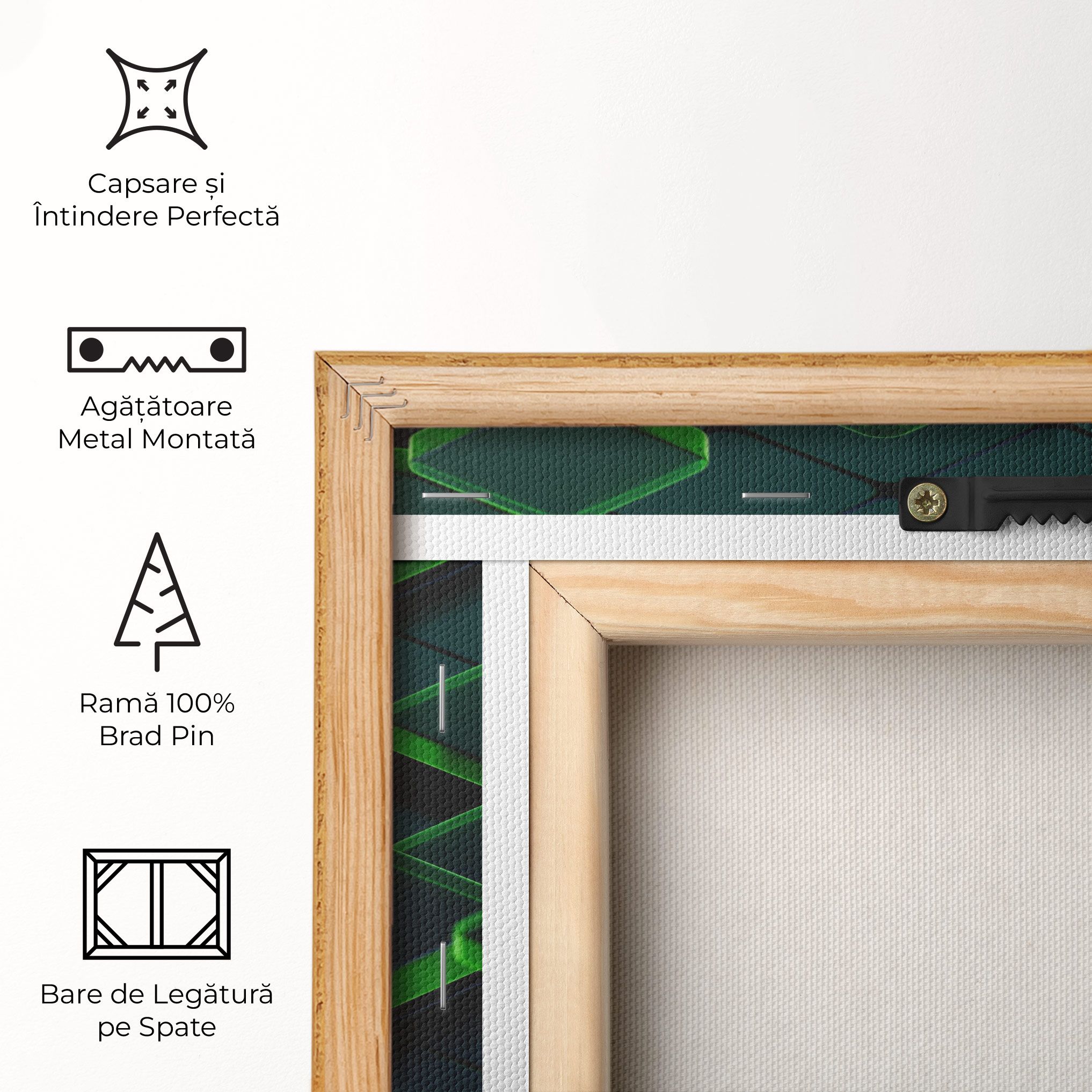 Green Square Floating mockup 5