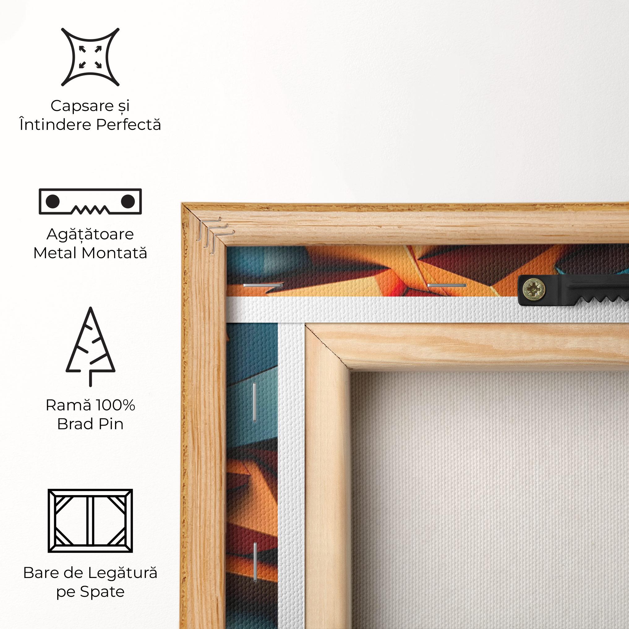 Tablou Canvas Multicolor Triangle mockup 5