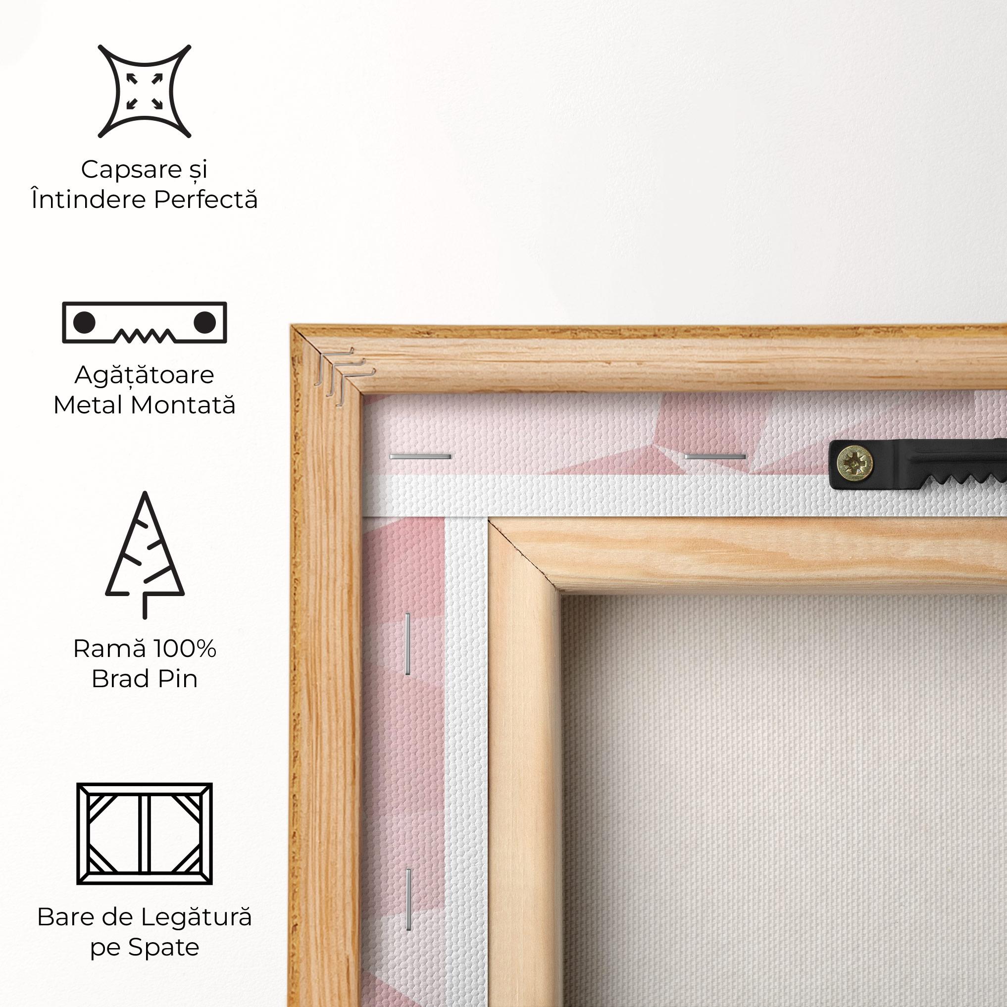 Tablou Canvas Pink Triangle mockup 5