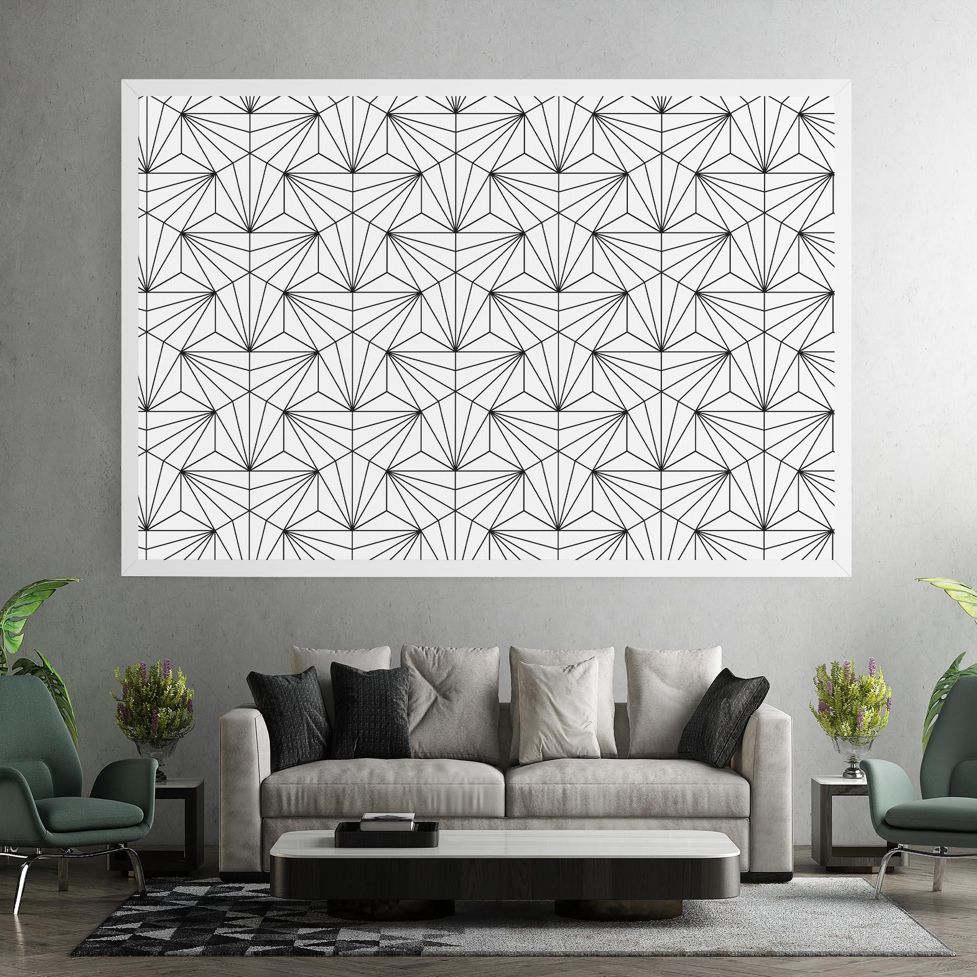 Tablou Canvas Black Triangle mockup 7