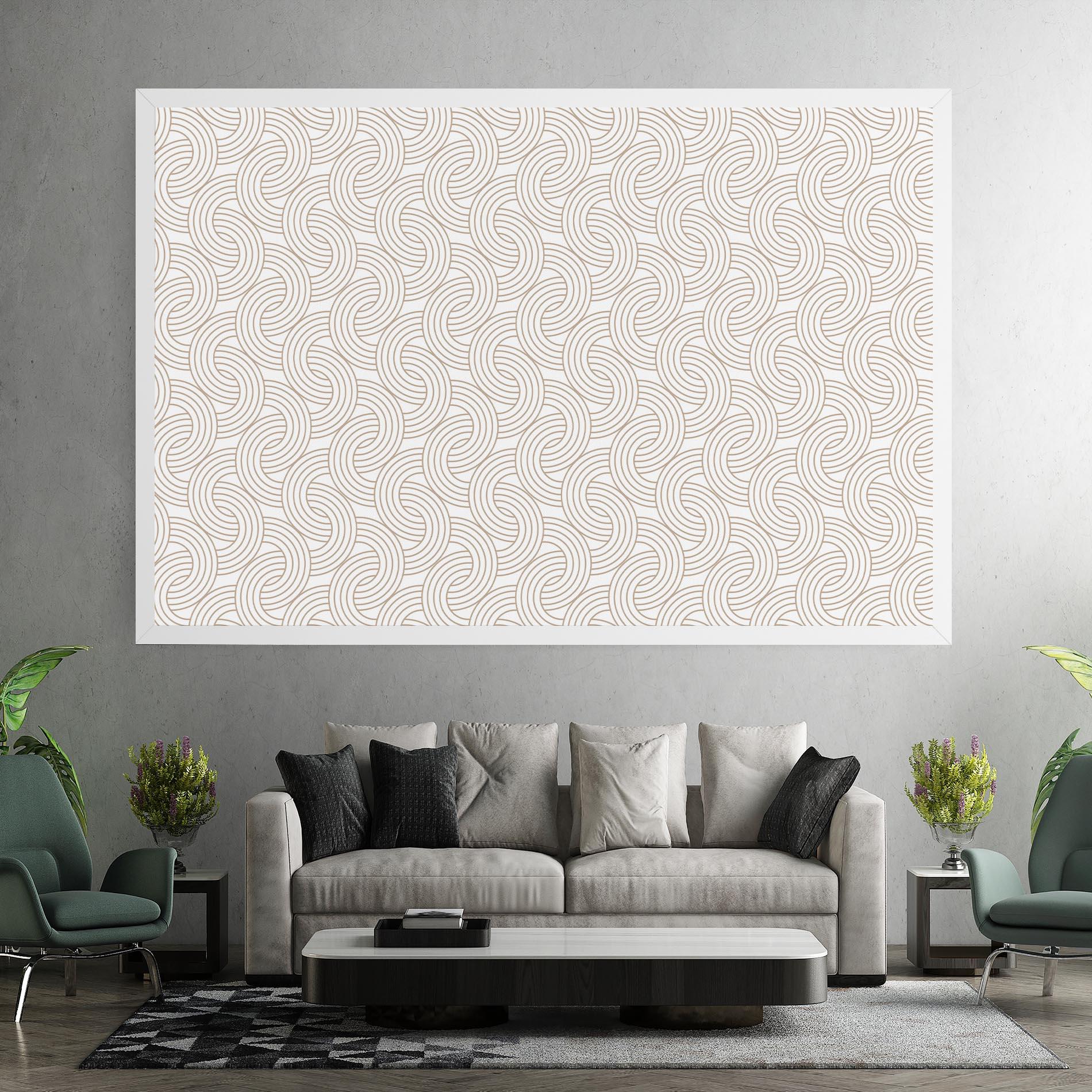 Tablou Canvas Cream Lines mockup 7
