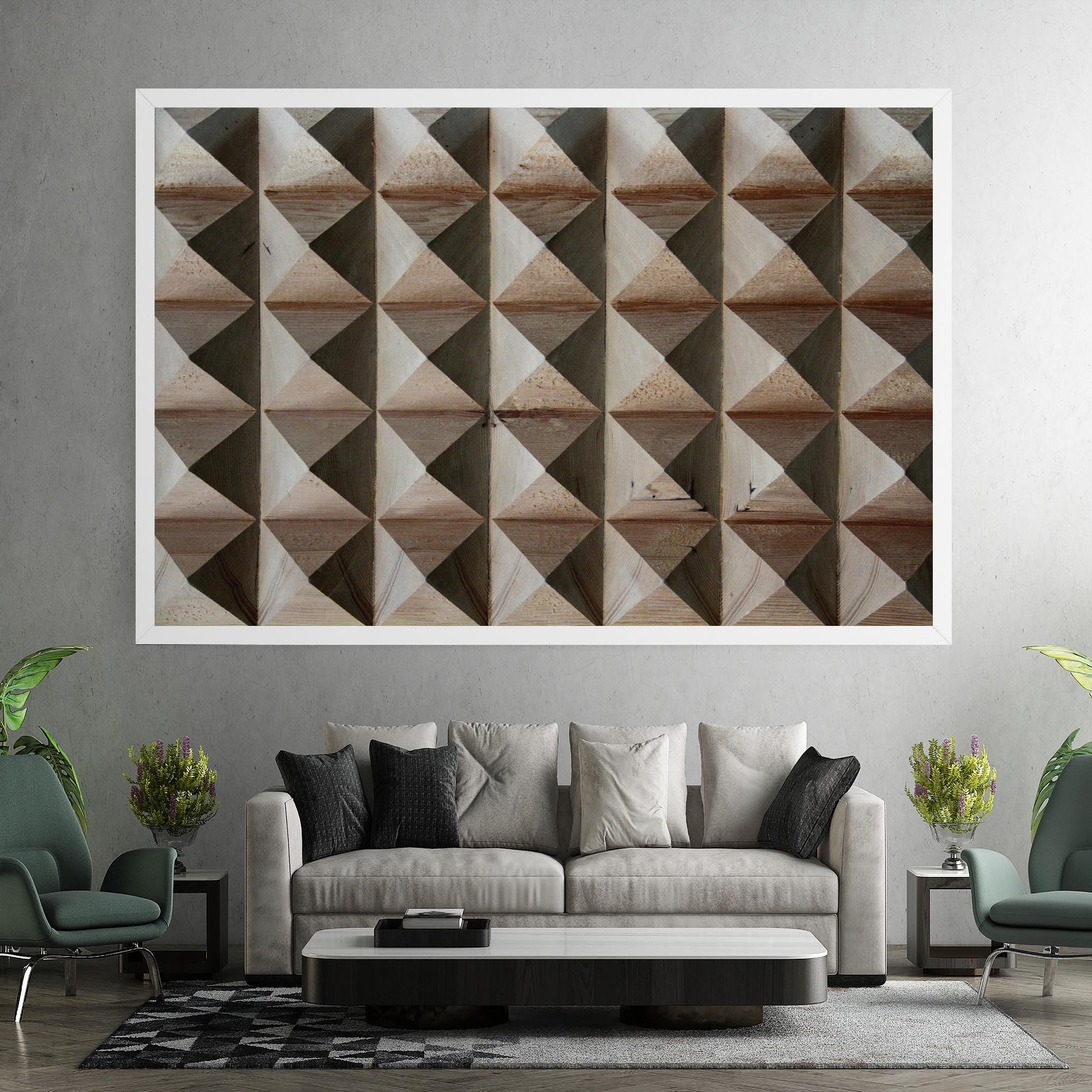 Tablou Canvas Cream Pyramid mockup 7