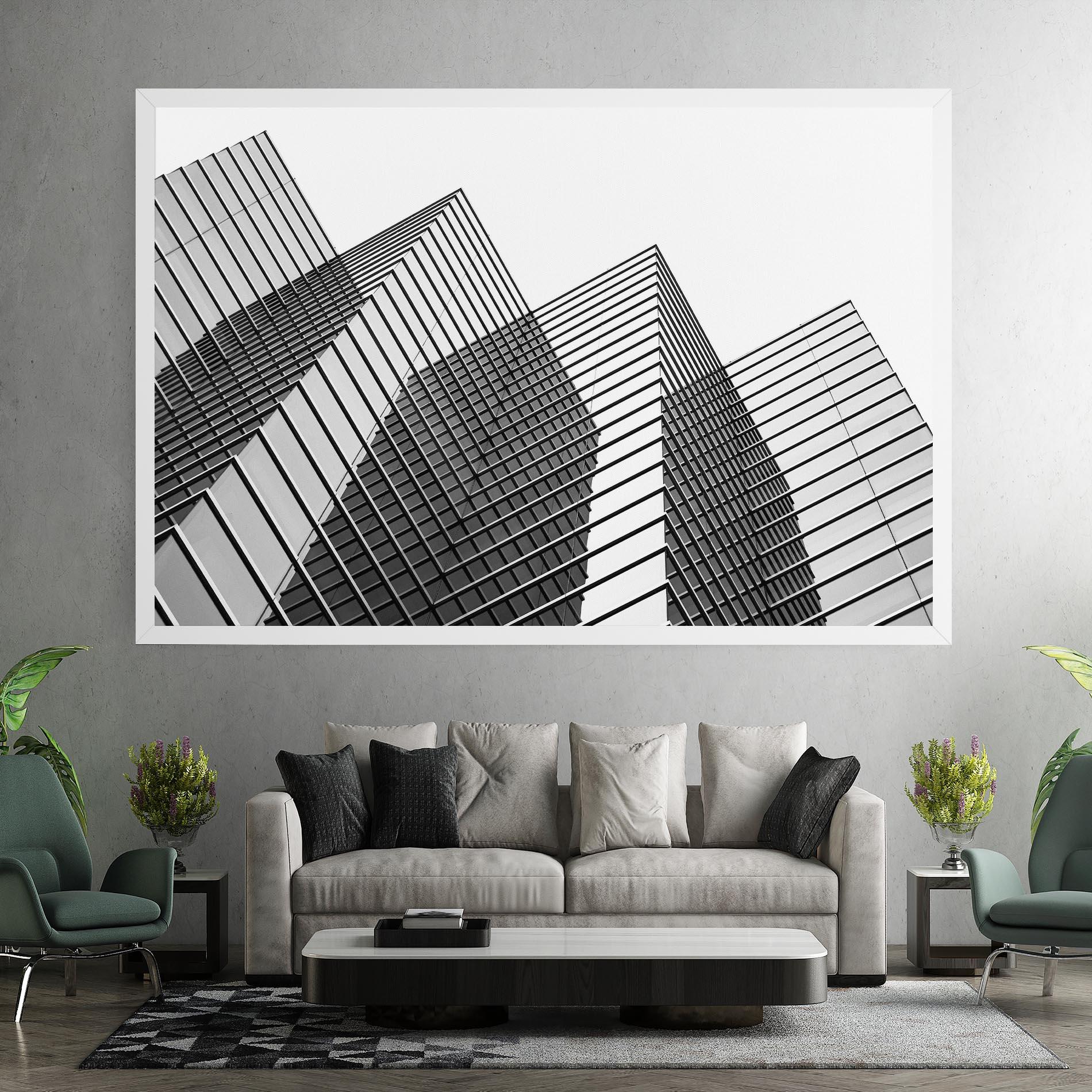 Tablou Canvas Square Building mockup 7