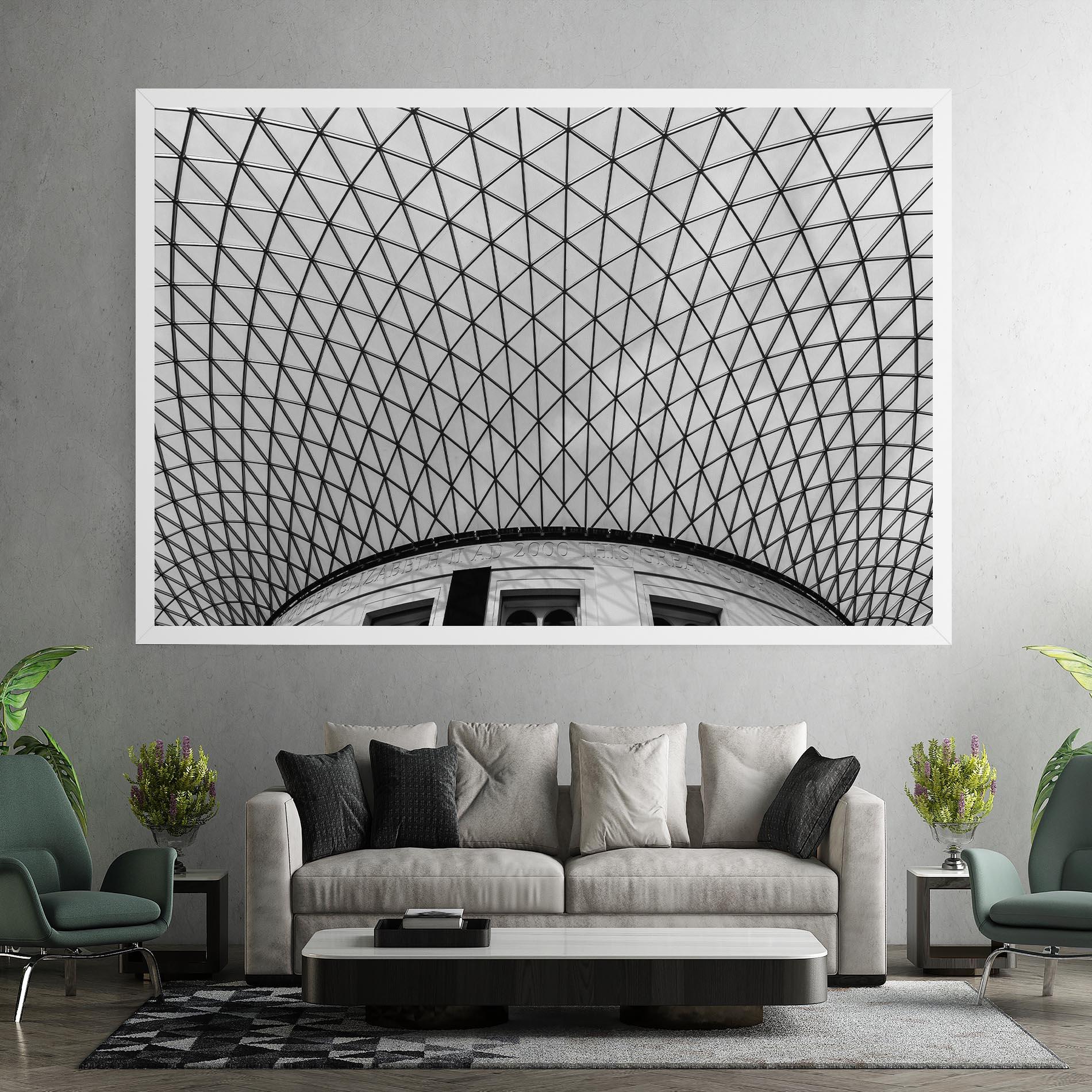 Tablou Canvas Triangle Ceiling mockup 7