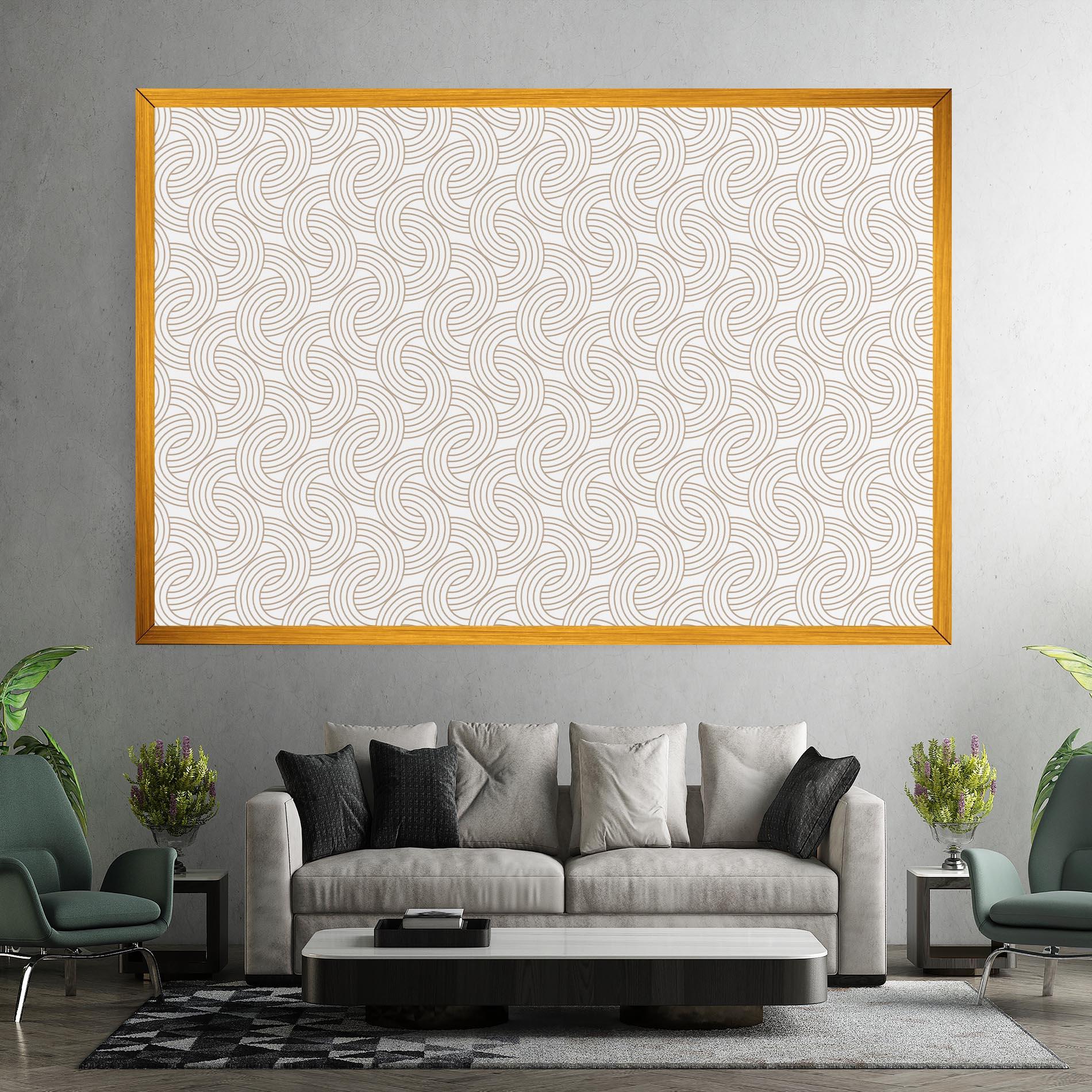 Tablou Canvas Cream Lines mockup 7