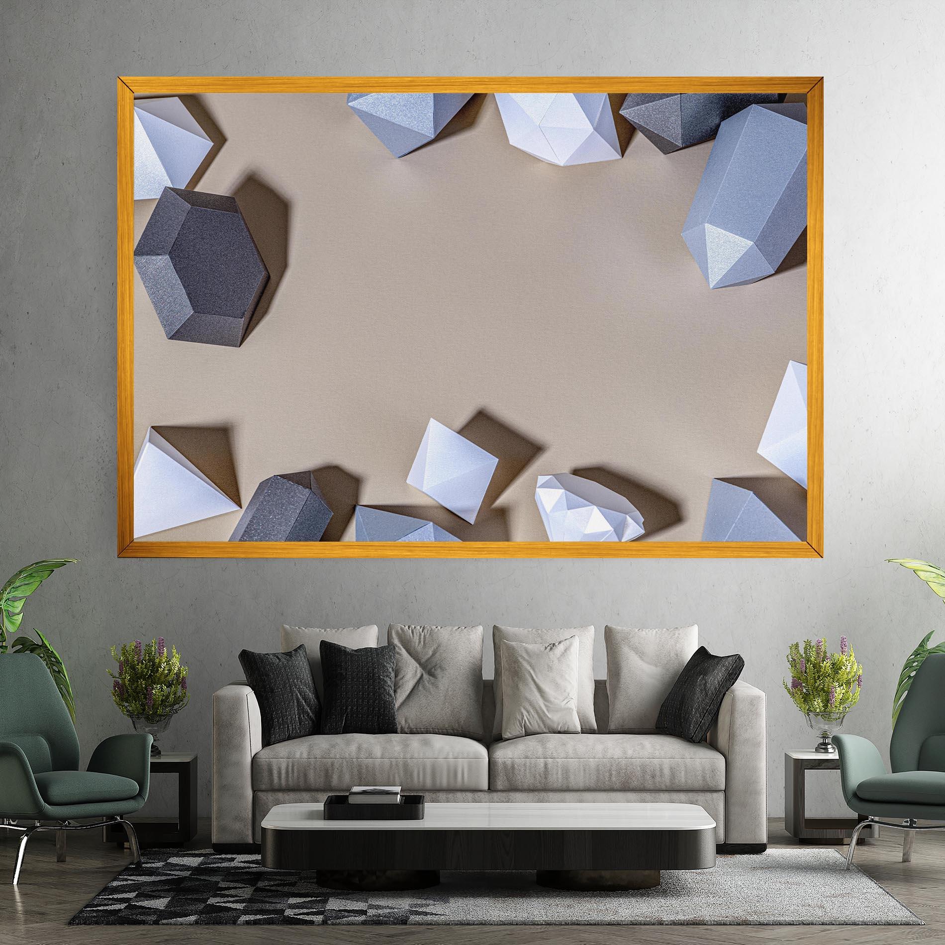 Tablou Canvas Geometric 3d Shapes mockup 7