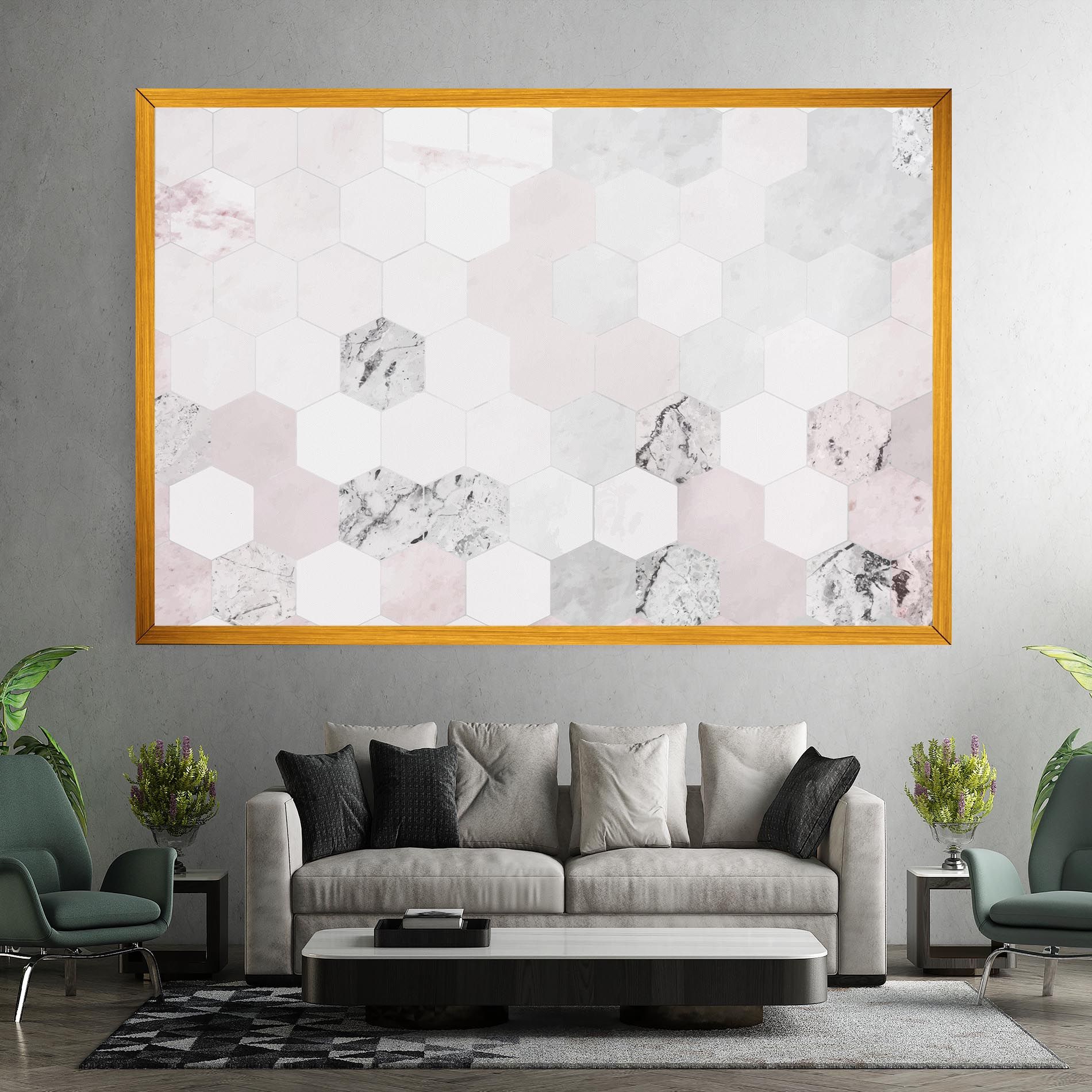 Pink Hexa Pattern mockup 7