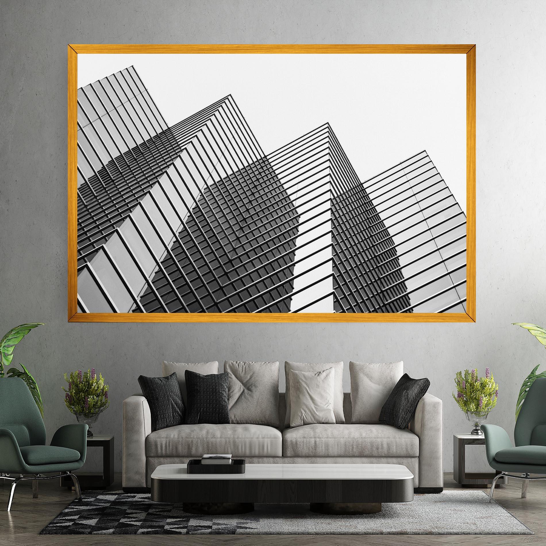 Tablou Canvas Square Building mockup 7