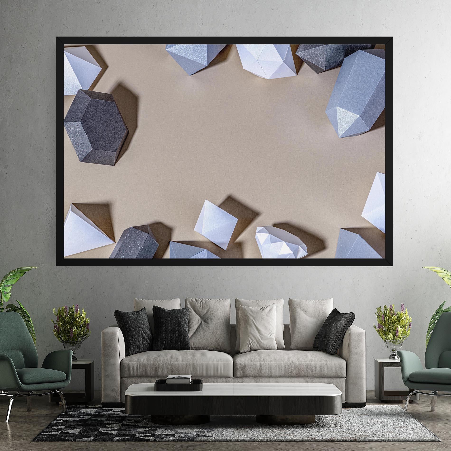 Tablou Canvas Geometric 3d Shapes mockup 7