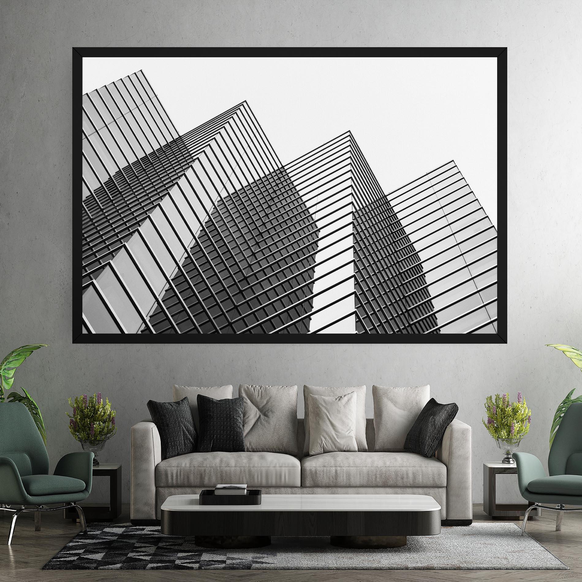 Tablou Canvas Square Building mockup 7