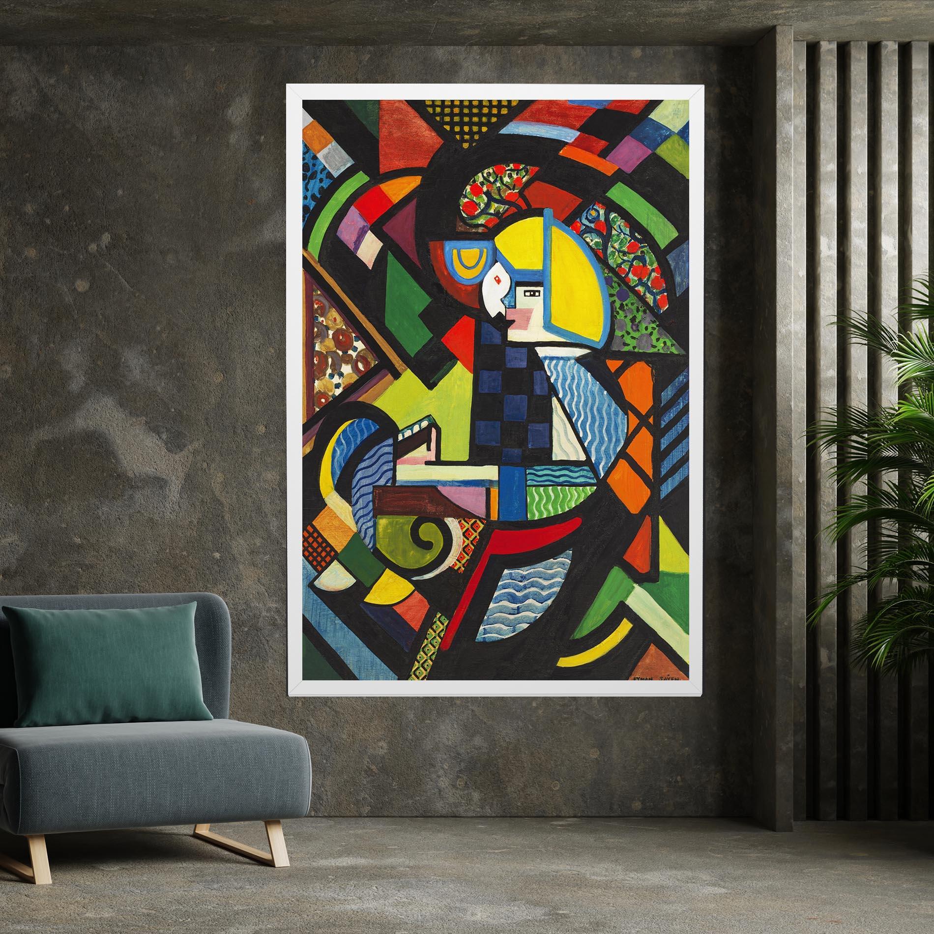 Tablou Canvas Mix Color Shapes mockup 7