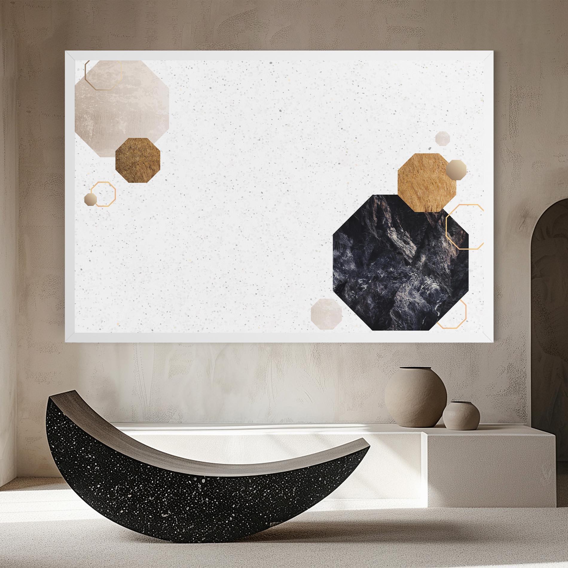 Tablou Canvas Big Hexagon mockup 8