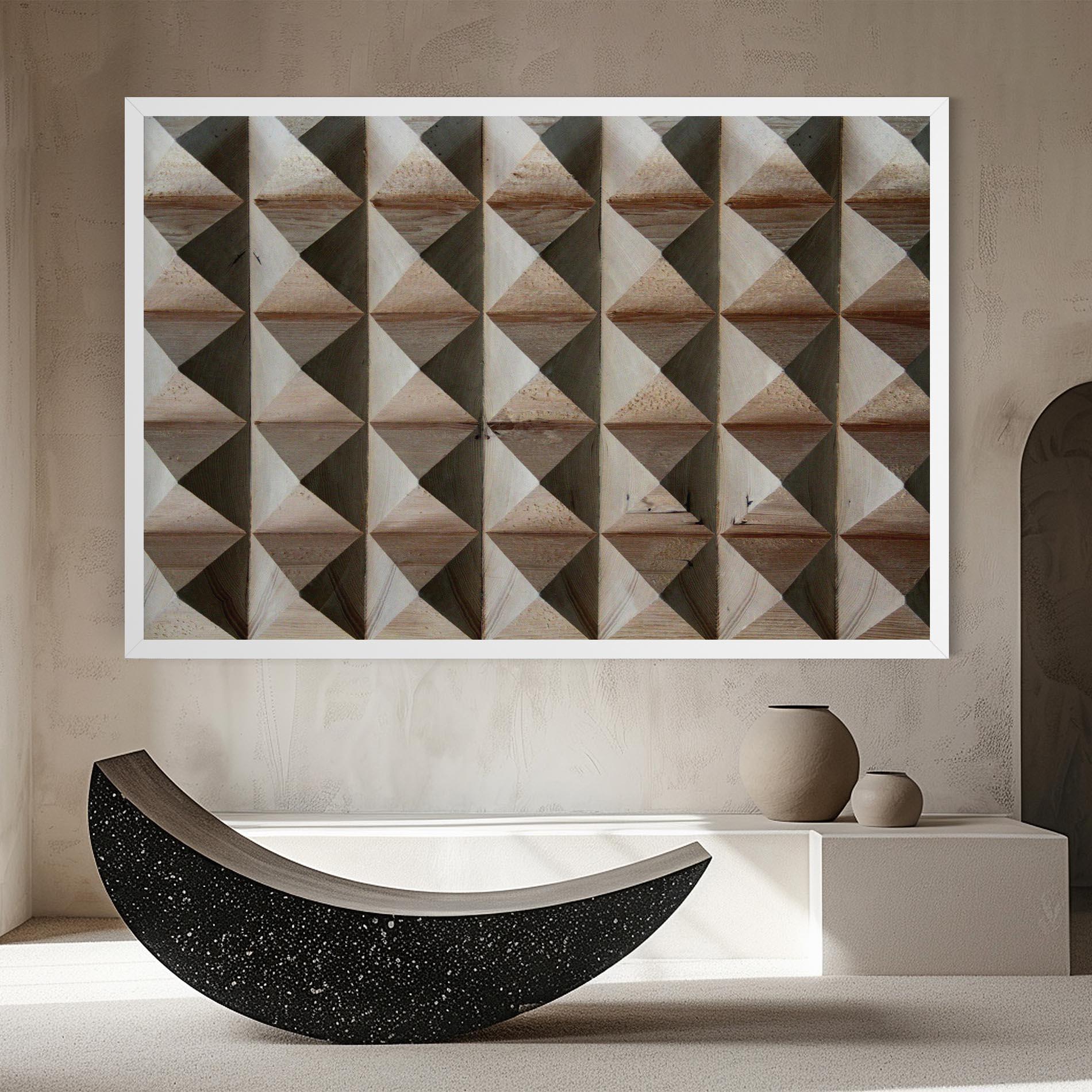 Tablou Canvas Cream Pyramid mockup 8