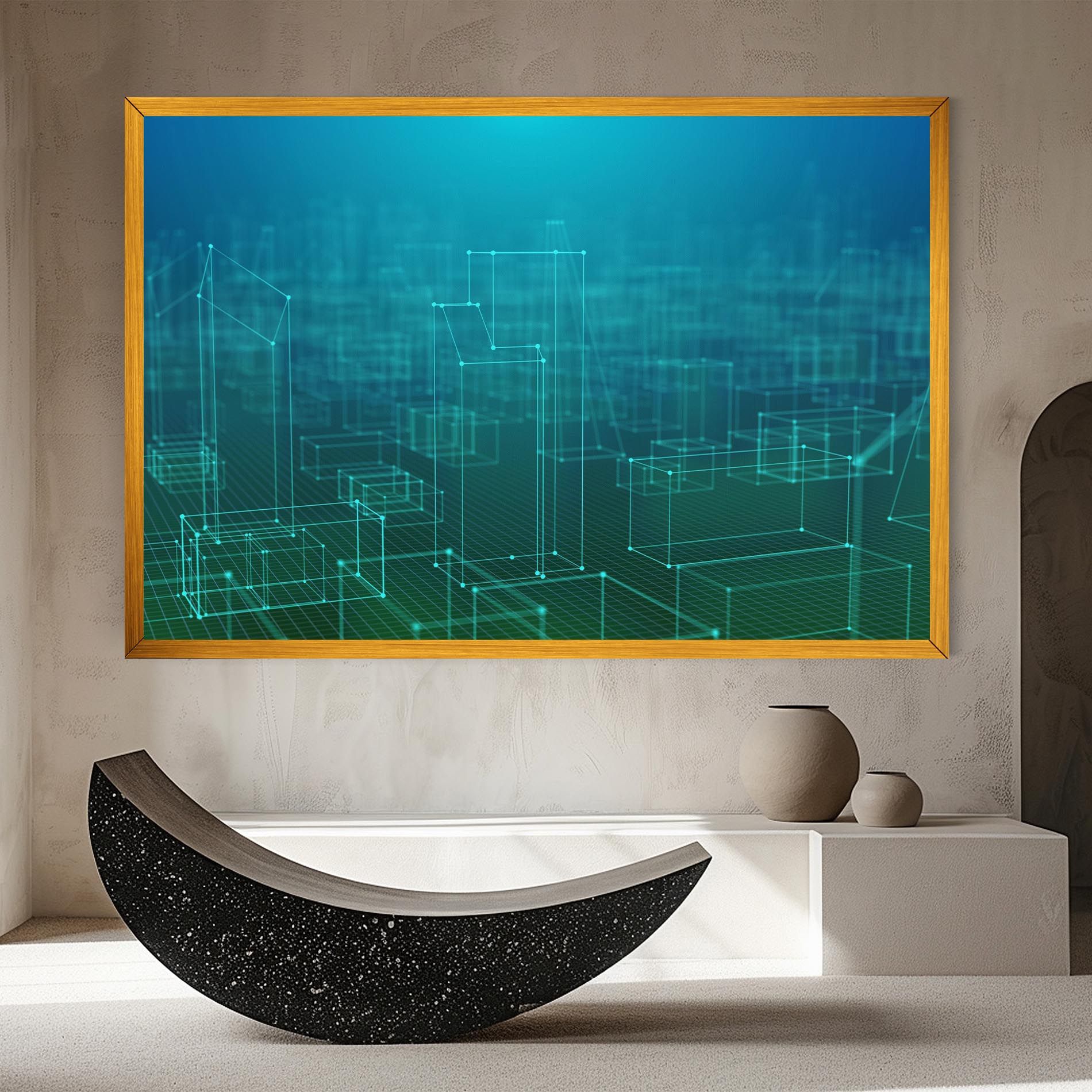 Square Lines Connecting mockup 8